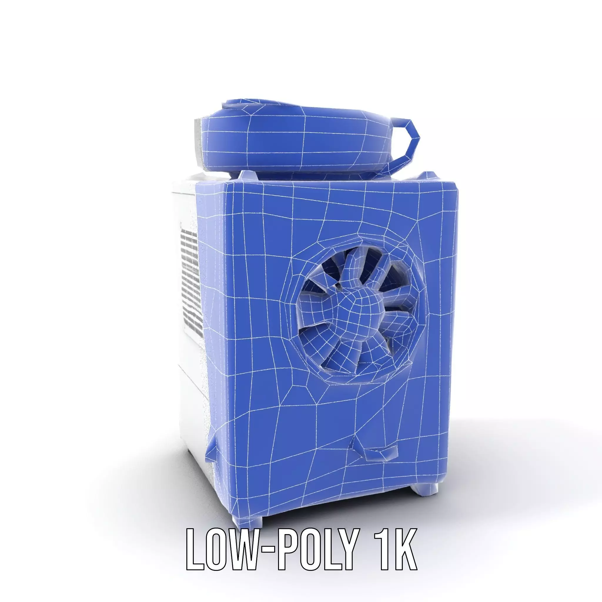 Industrial Cooling Fan Unit Model Pack Low-poly 3D model_31