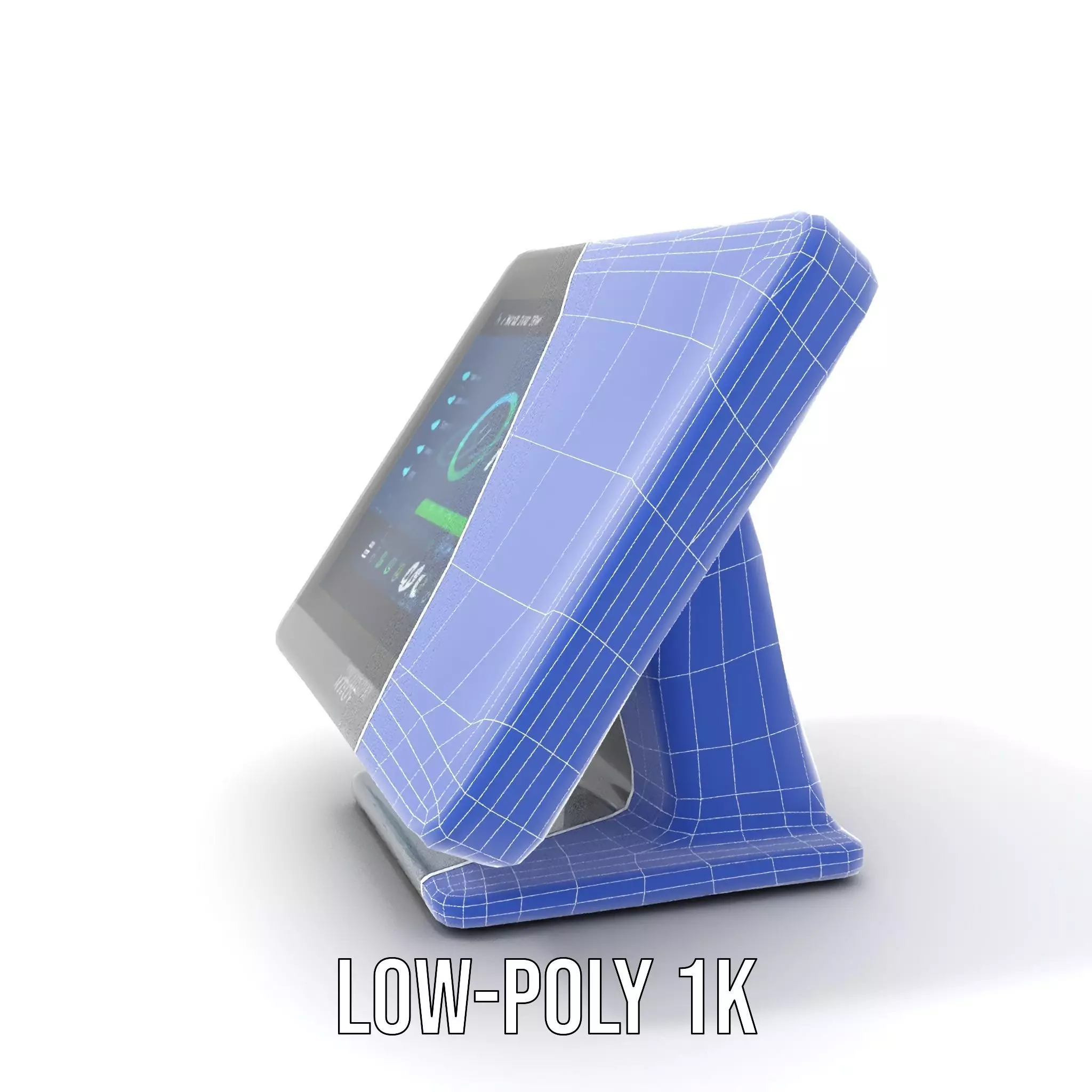 Modern Touchscreen Terminal model pack with sleek design Low-poly 3D model_12