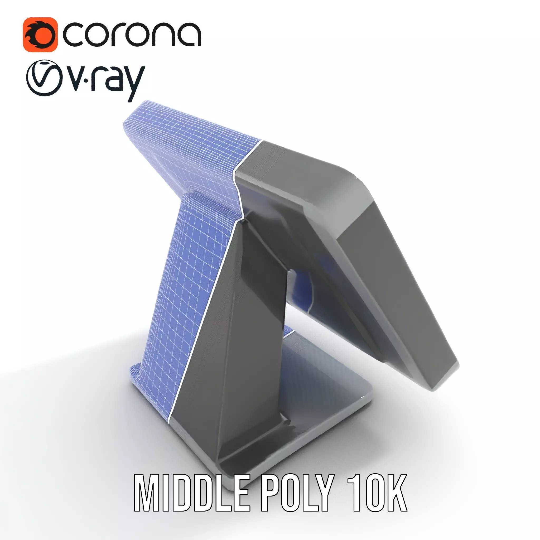 Modern Touchscreen Terminal model pack with sleek design Low-poly 3D model_11
