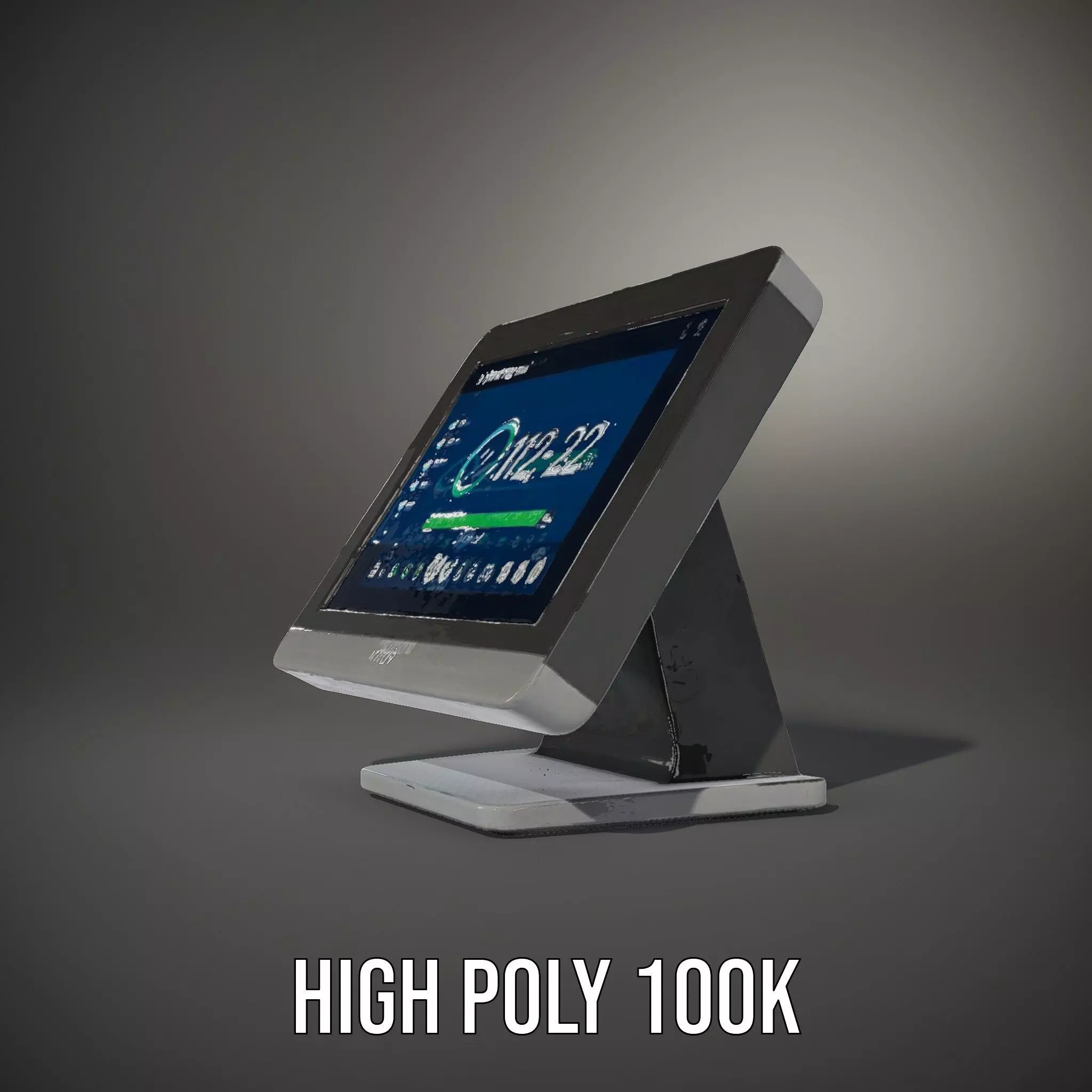 Modern Touchscreen Terminal model pack with sleek design Low-poly 3D model_8