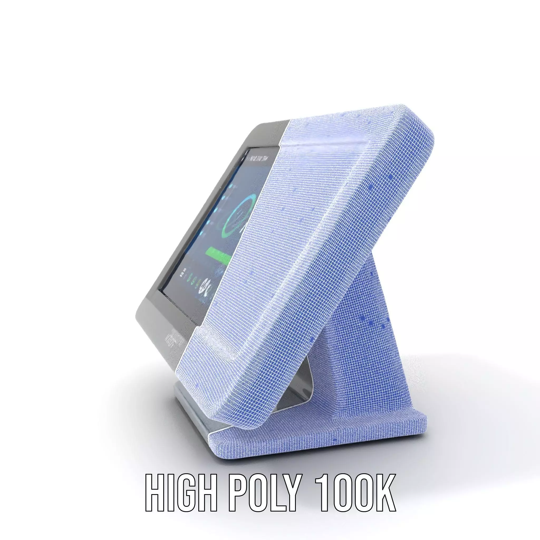 Modern Touchscreen Terminal model pack with sleek design Low-poly 3D model_4