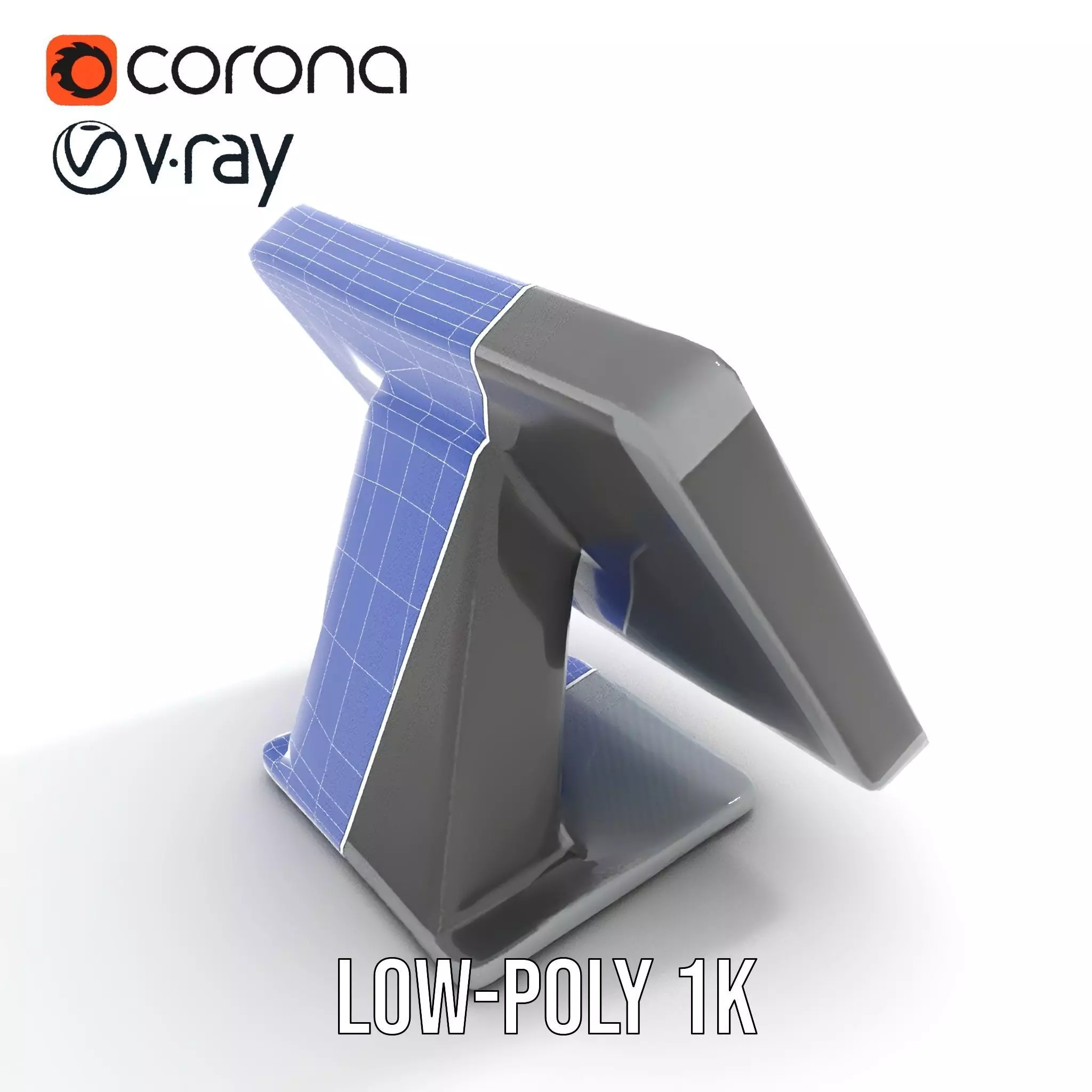 Modern Touchscreen Terminal model pack with sleek design Low-poly 3D model_25