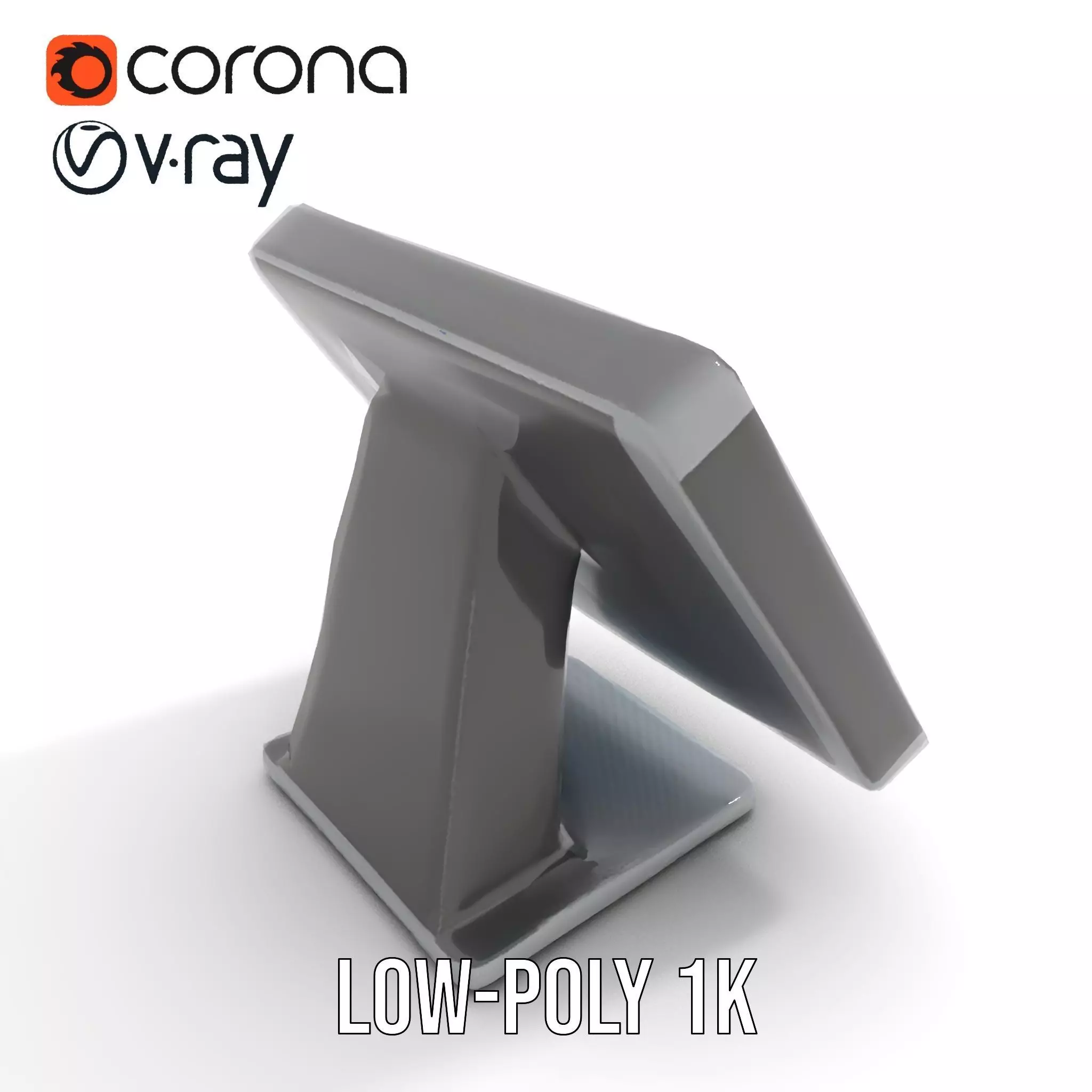 Modern Touchscreen Terminal model pack with sleek design Low-poly 3D model_20