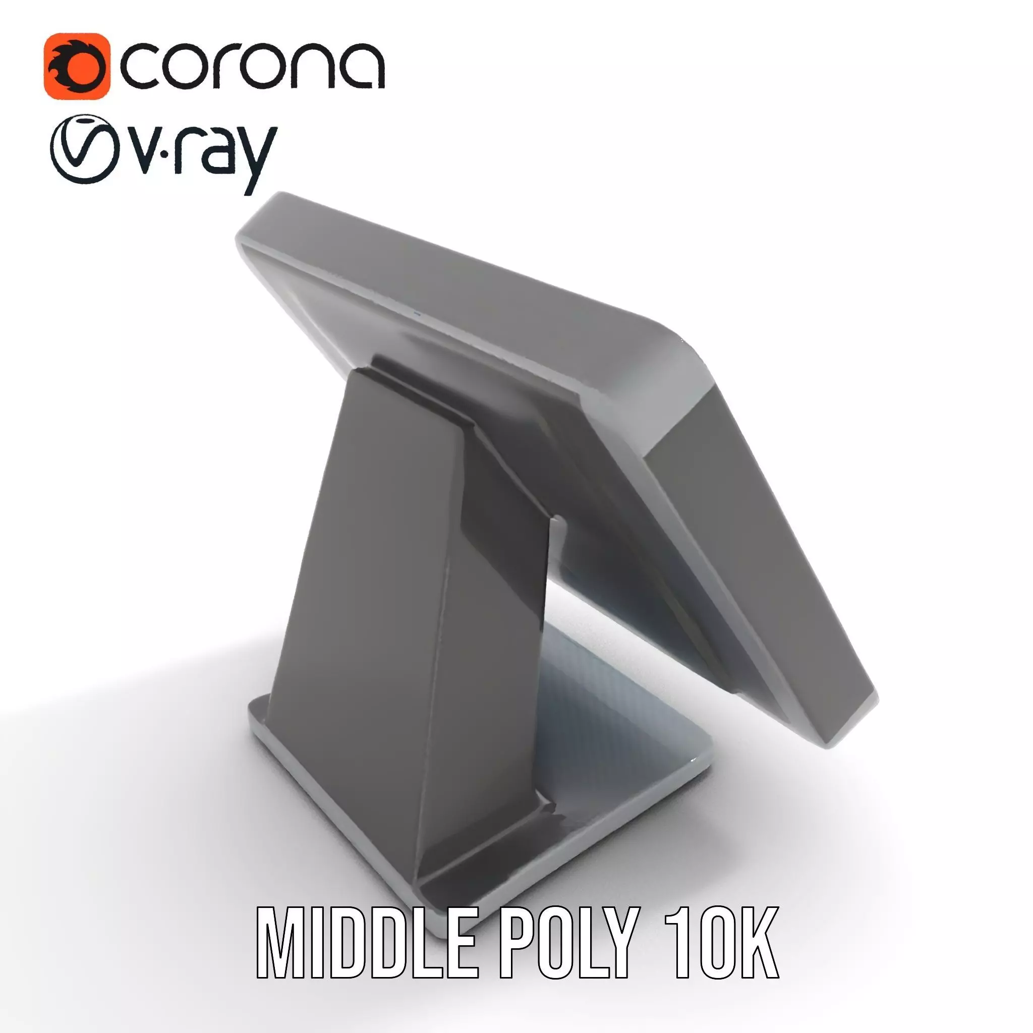 Modern Touchscreen Terminal model pack with sleek design Low-poly 3D model_5