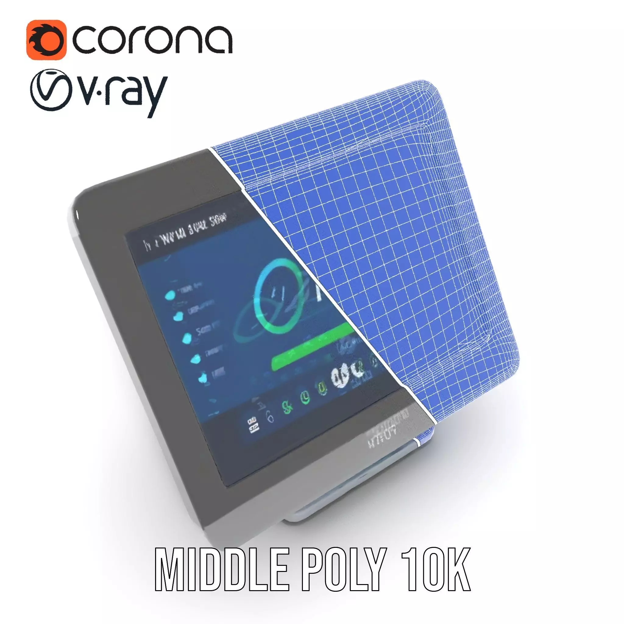Modern Touchscreen Terminal model pack with sleek design Low-poly 3D model_27