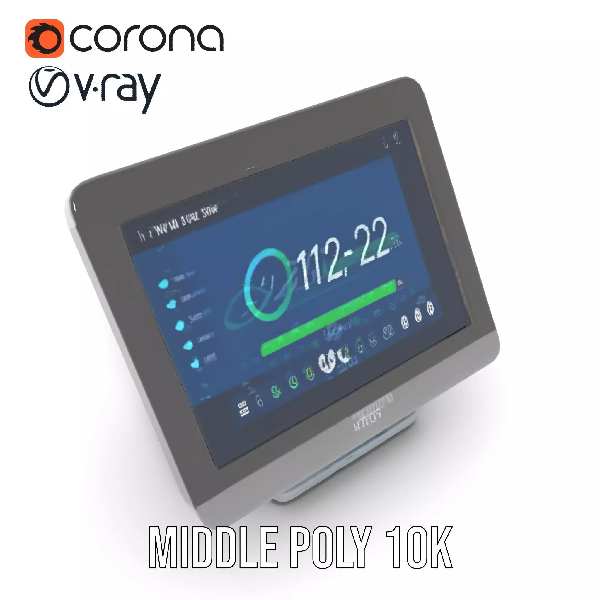 Modern Touchscreen Terminal model pack with sleek design Low-poly 3D model_13