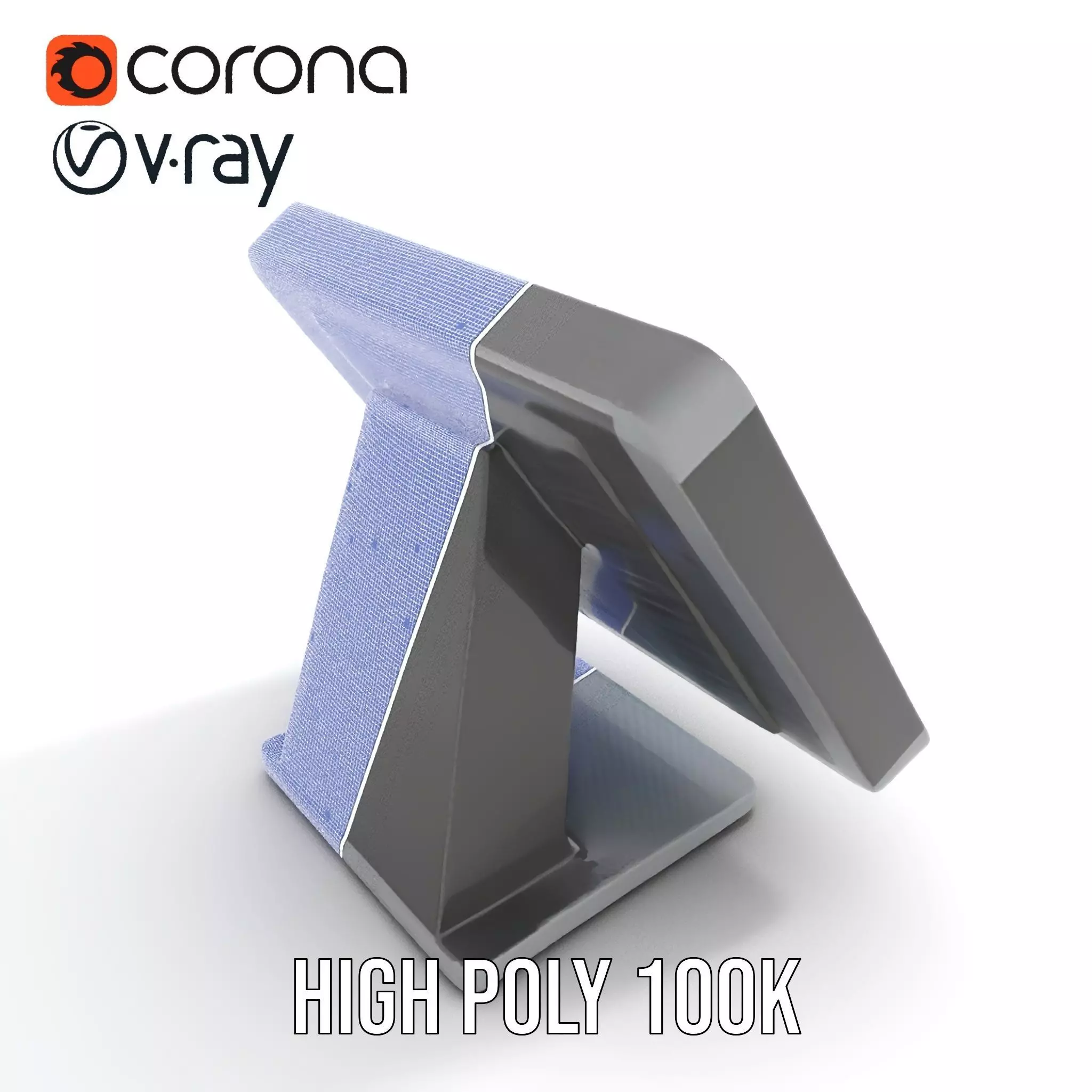 Modern Touchscreen Terminal model pack with sleek design Low-poly 3D model_26