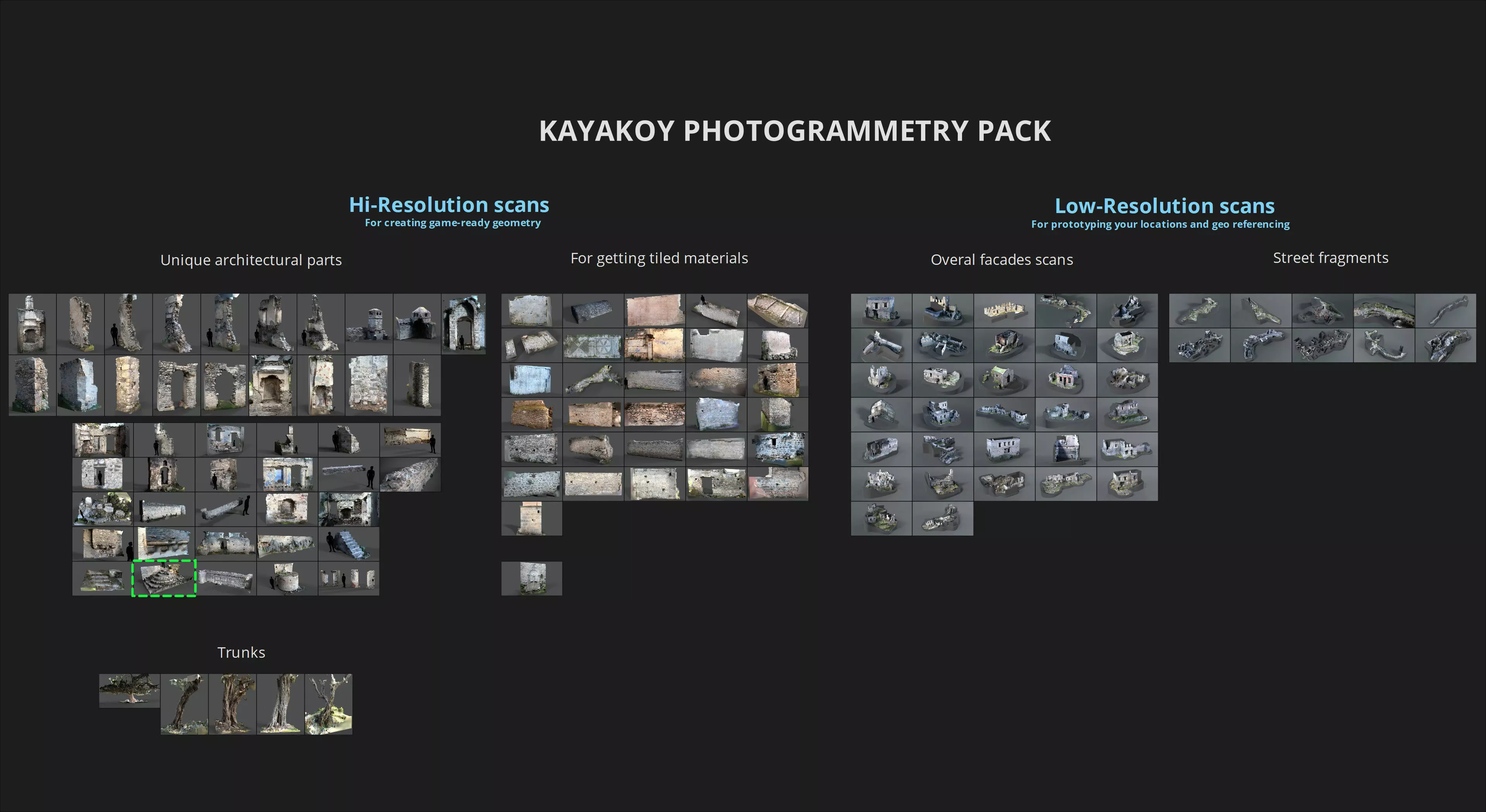 Abandoned House Ruined Part Scan - Stairs 03 3D model_14