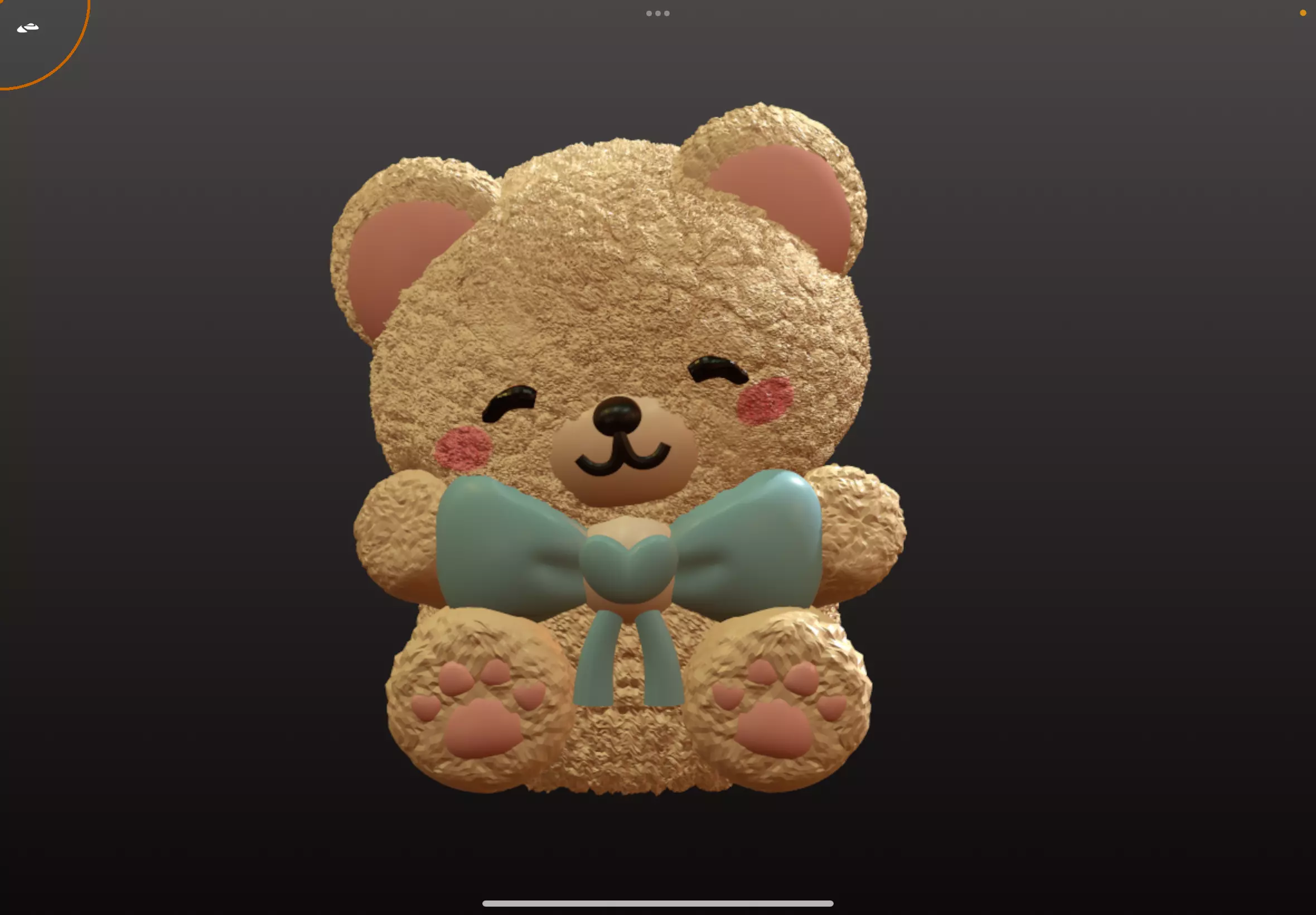 cute teddy bear 3D model 3D print model