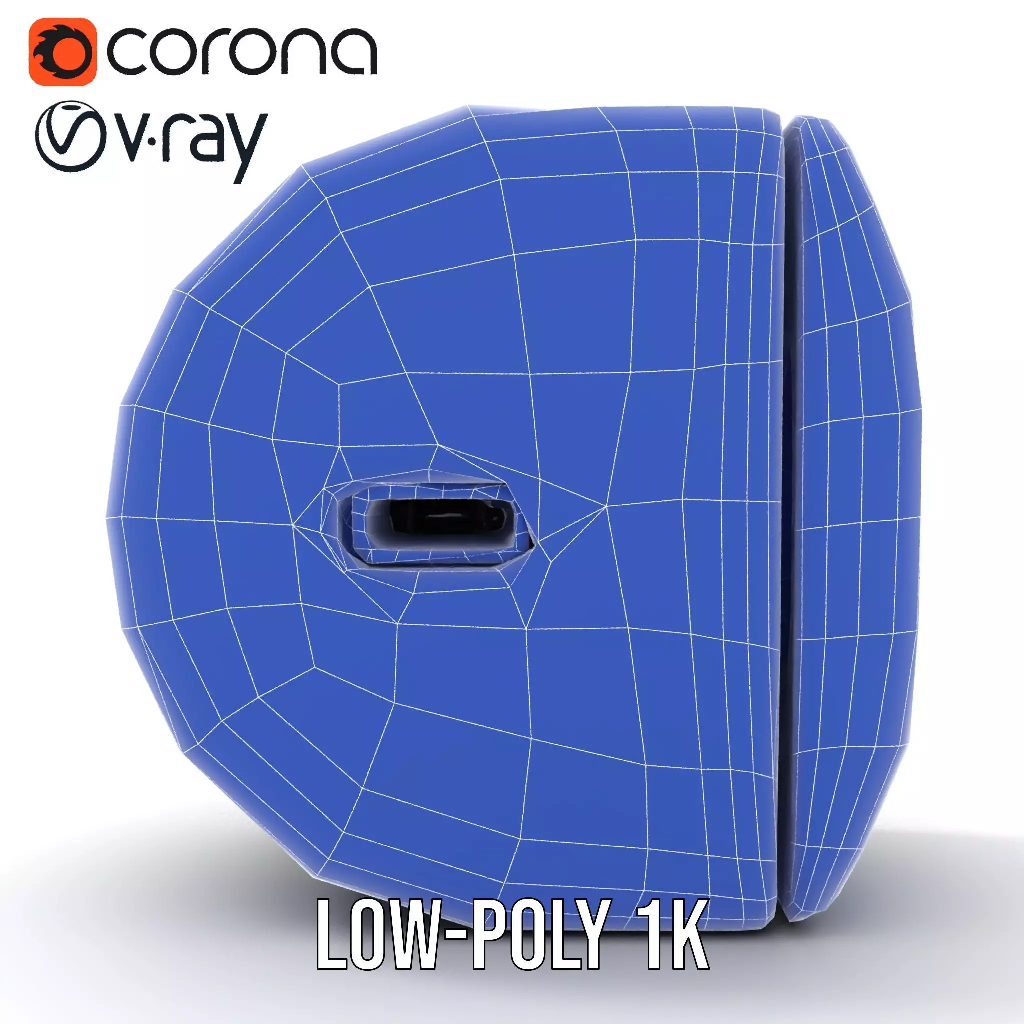 Electronic Wall Plug Model Pack with LED Indicators Low-poly 3D model_31