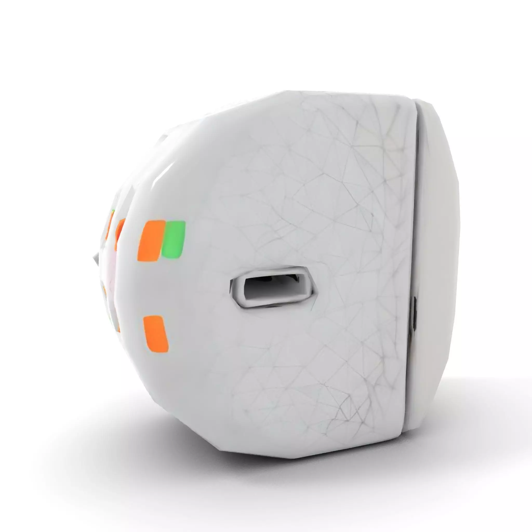 Electronic Wall Plug Model Pack with LED Indicators Low-poly 3D model_7