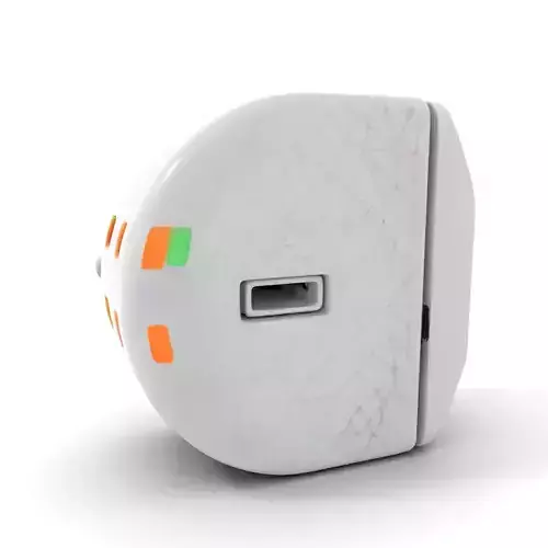 Electronic Wall Plug Model Pack with LED Indicators Low-poly 3D model