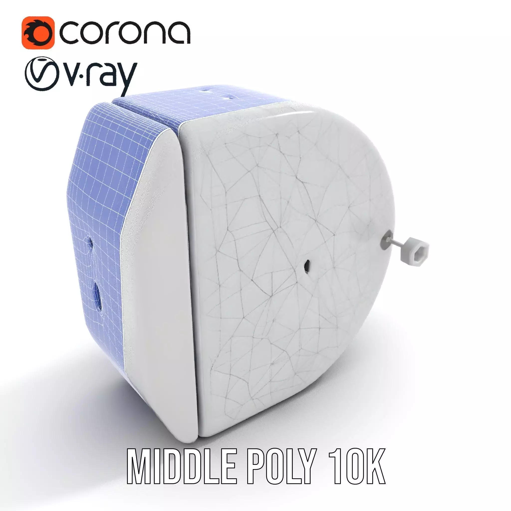 Electronic Wall Plug Model Pack with LED Indicators Low-poly 3D model_13