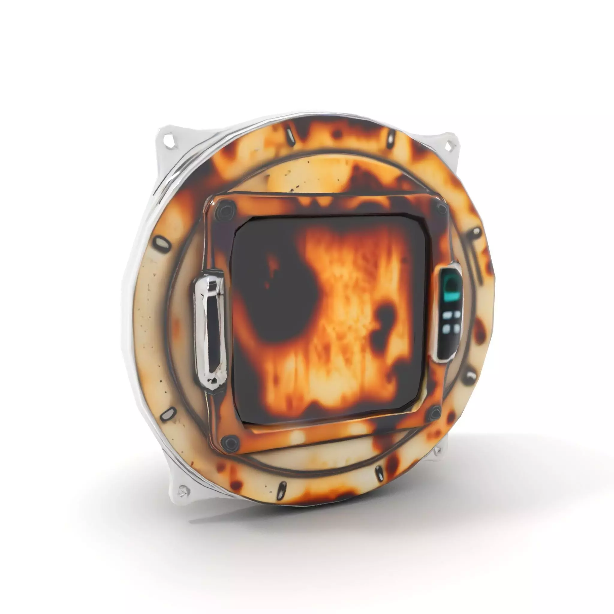 Futuristic Rusty Hatch Door Model Pack Low-poly 3D model_11