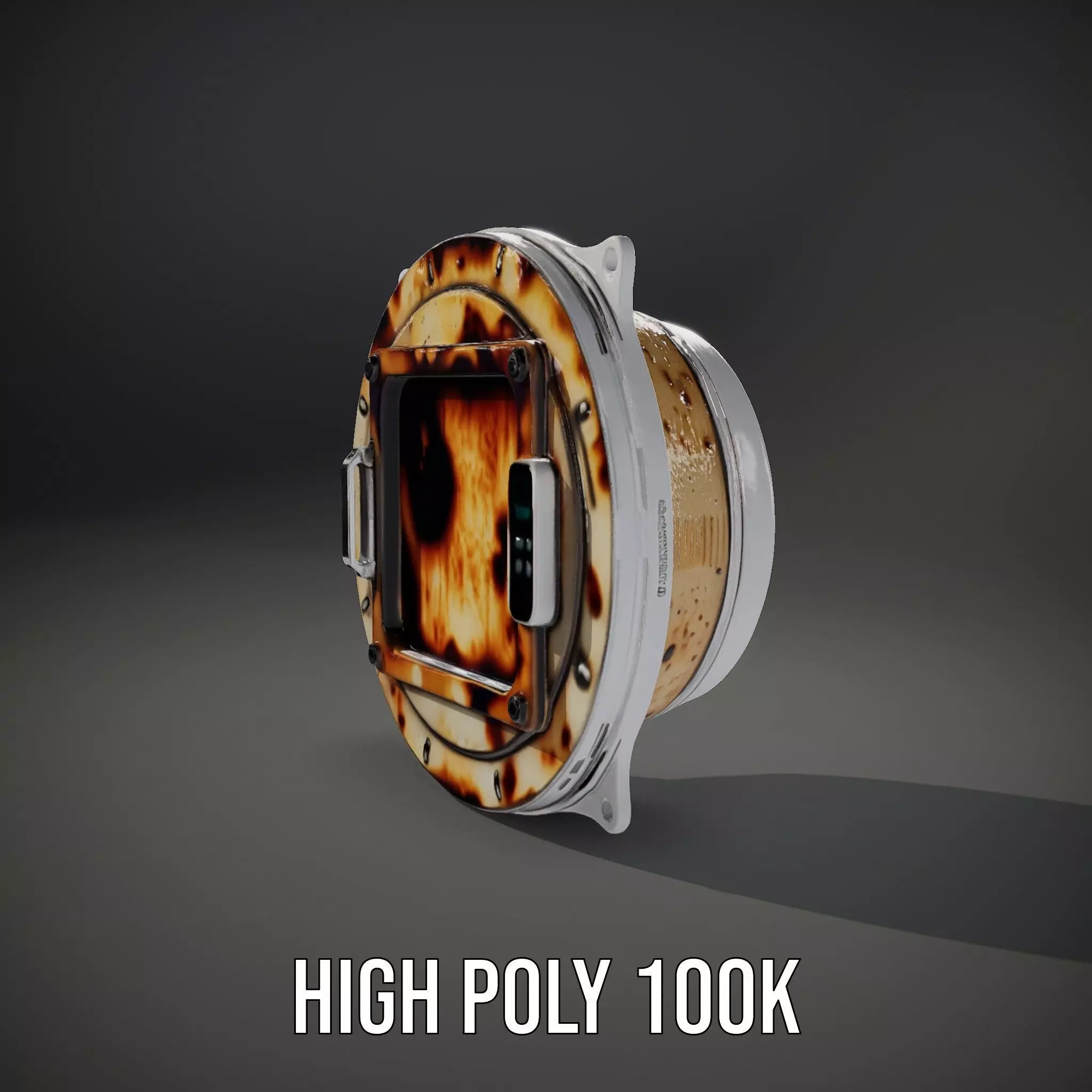 Futuristic Rusty Hatch Door Model Pack Low-poly 3D model_14