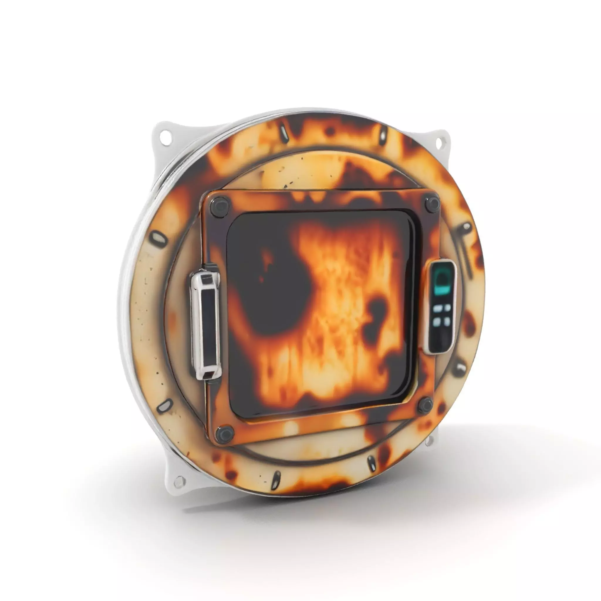 Futuristic Rusty Hatch Door Model Pack Low-poly 3D model_0