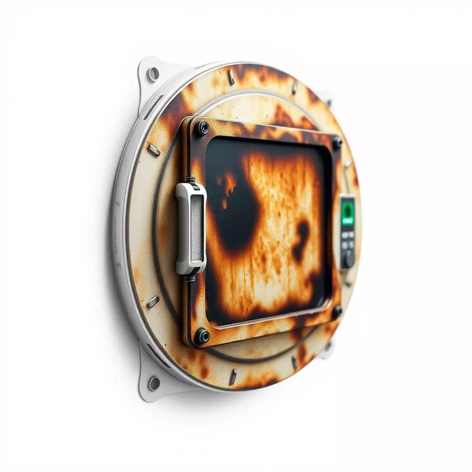 Futuristic Rusty Hatch Door Model Pack Low-poly 3D model_2