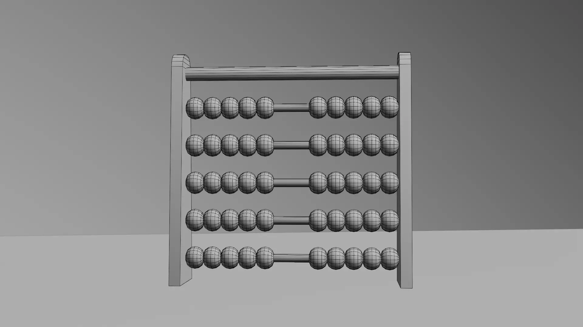 Colorful Abacus Toy Game Ready 3D Model PBR Textured Free low-poly 3D model_2