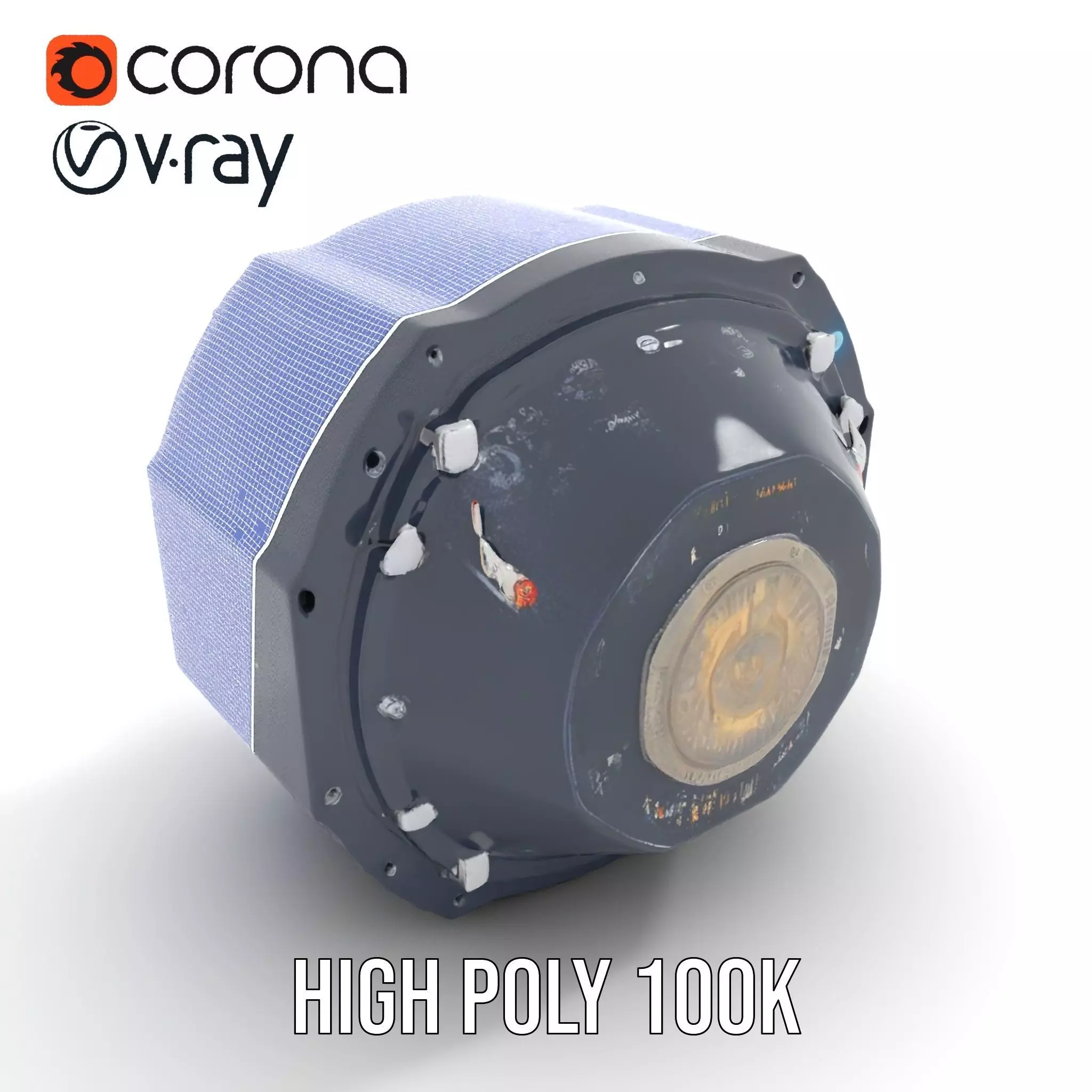 Futuristic Holographic Interface Model Pack Low-poly 3D model_35