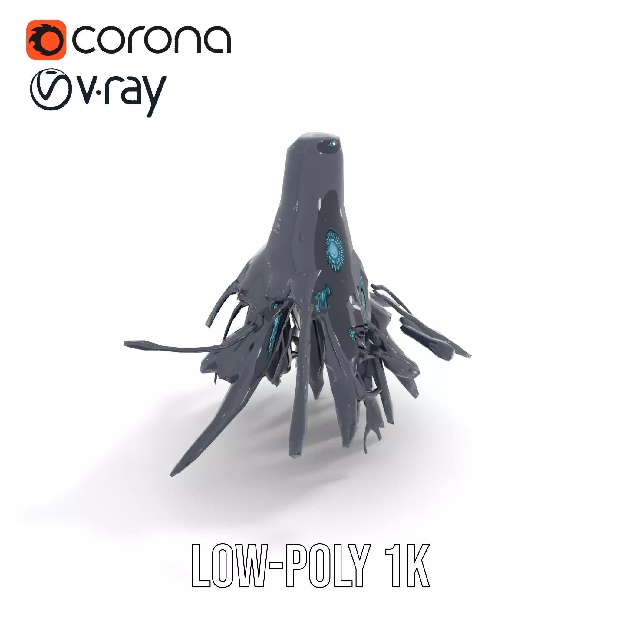 Futuristic Holographic Interface Model Pack Low-poly 3D model_20