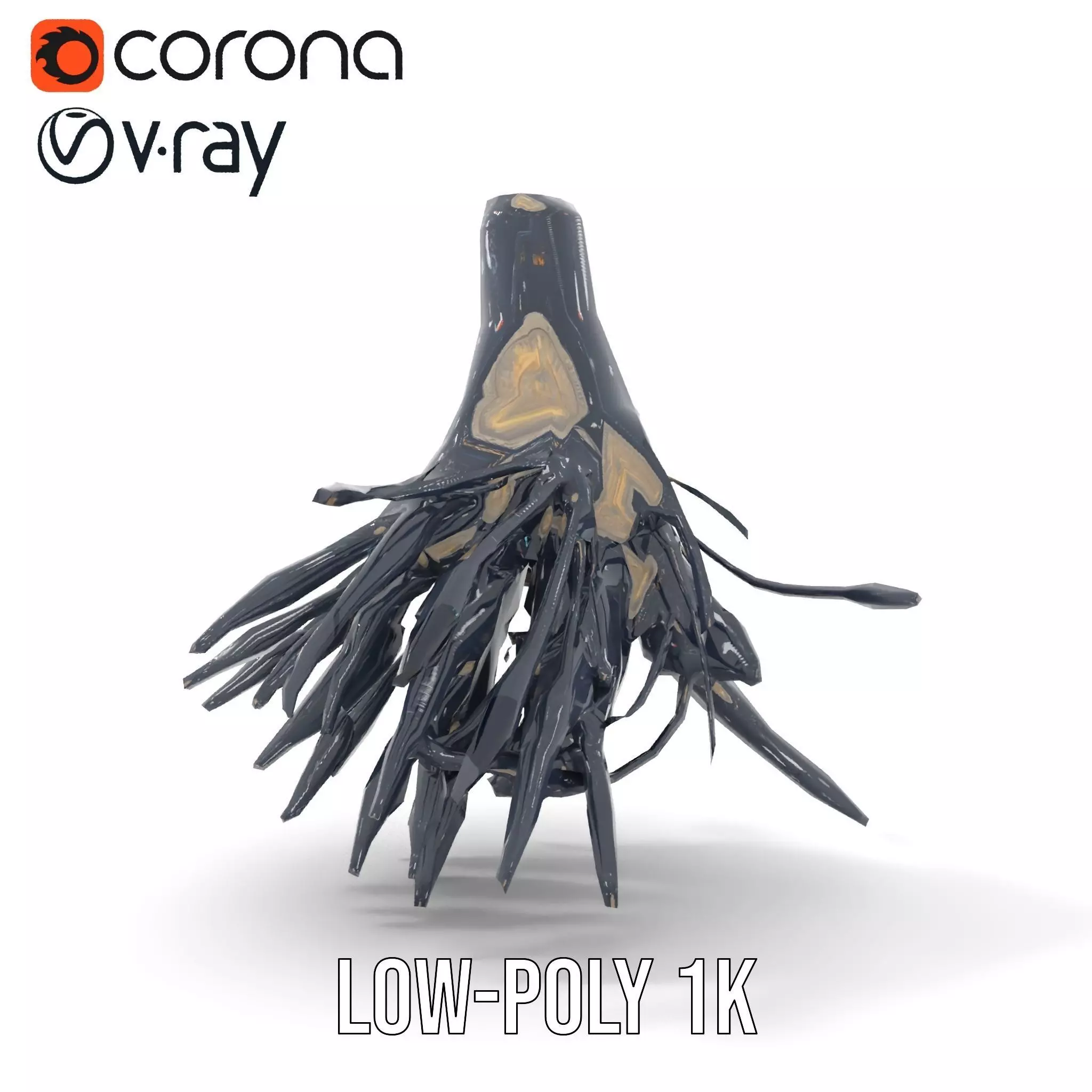 Futuristic Holographic Interface Model Pack Low-poly 3D model_26