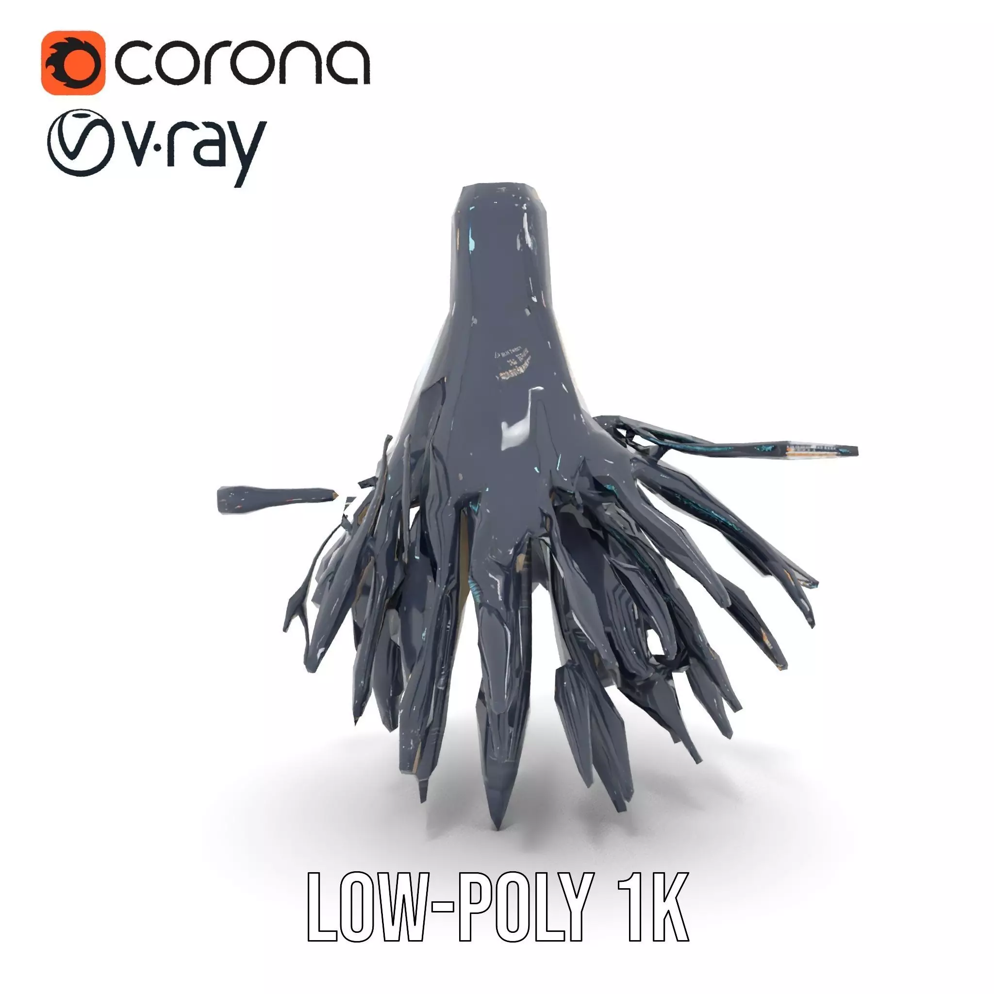 Futuristic Holographic Interface Model Pack Low-poly 3D model_32