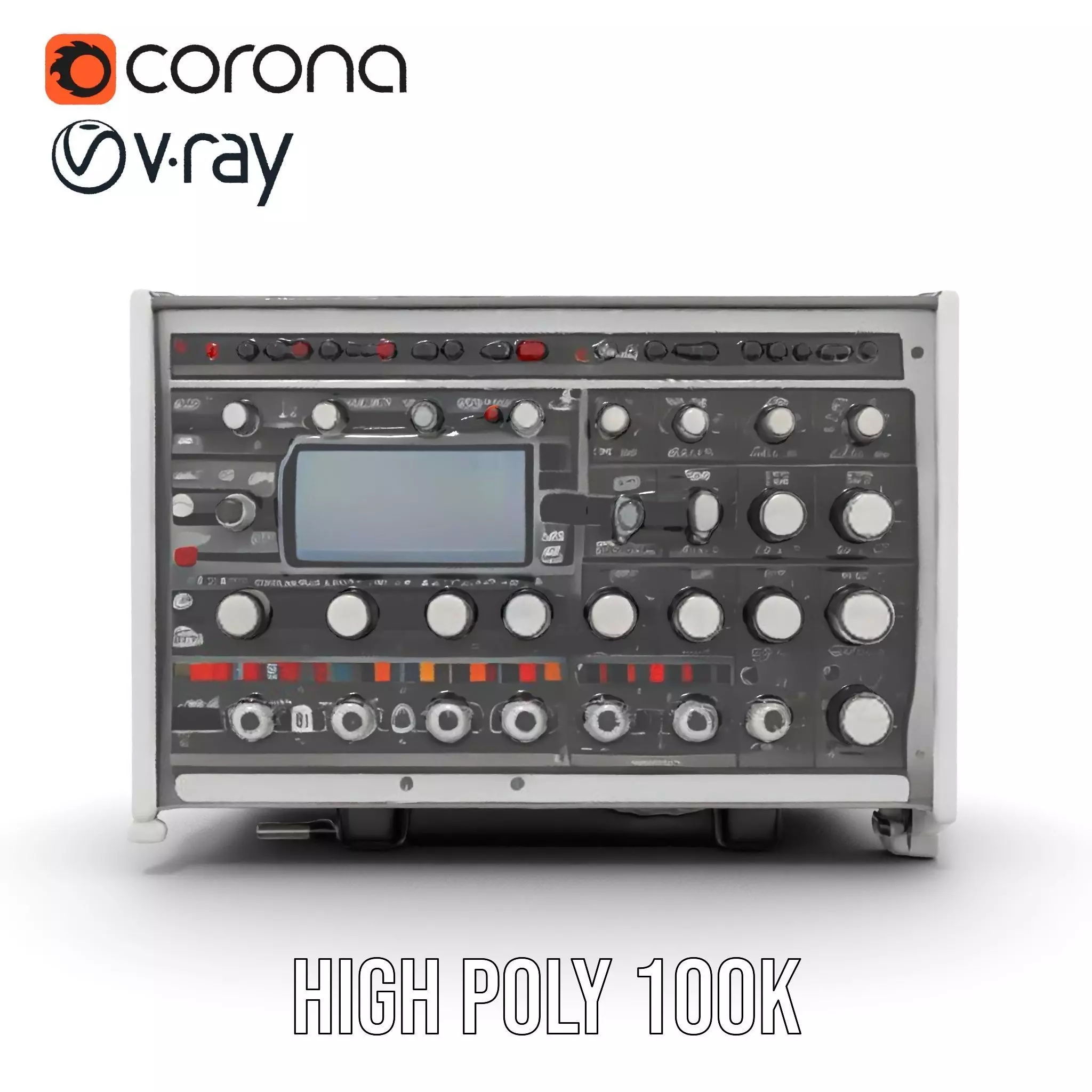 Professional Audio Control Interface model pack Low-poly 3D model_23