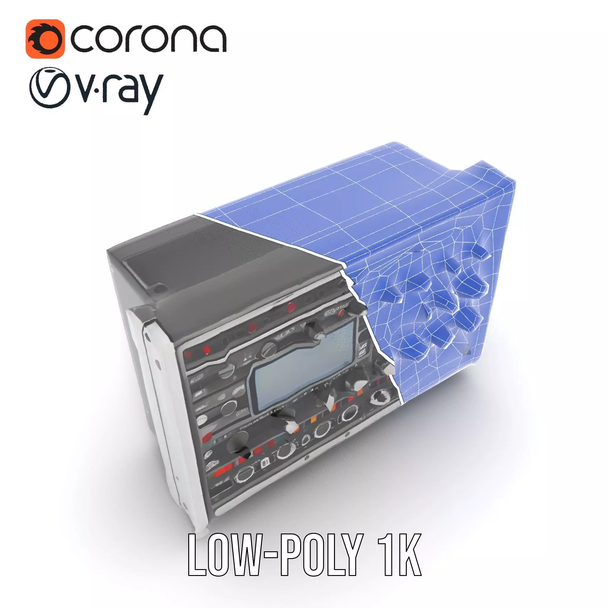 Professional Audio Control Interface model pack Low-poly 3D model_25