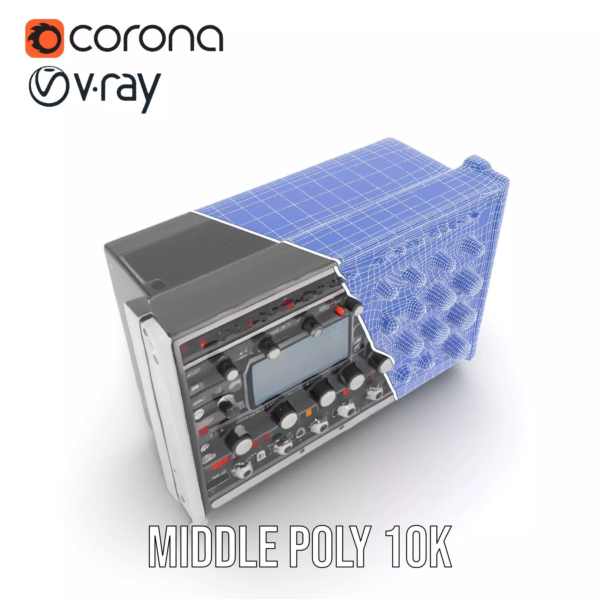 Professional Audio Control Interface model pack Low-poly 3D model_24