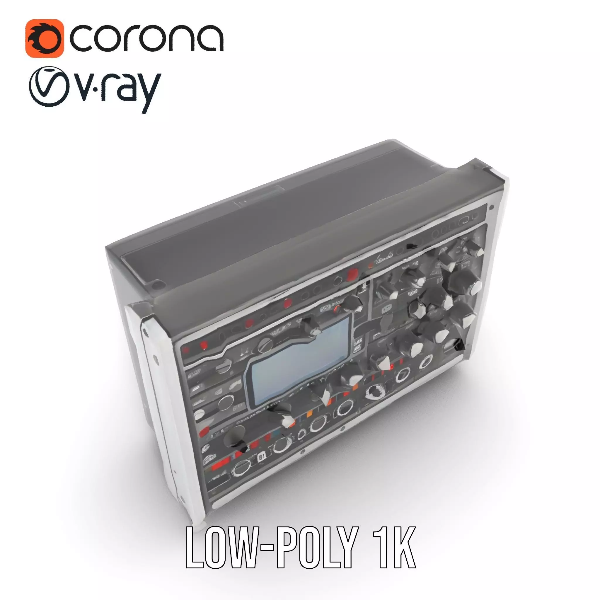 Professional Audio Control Interface model pack Low-poly 3D model_16