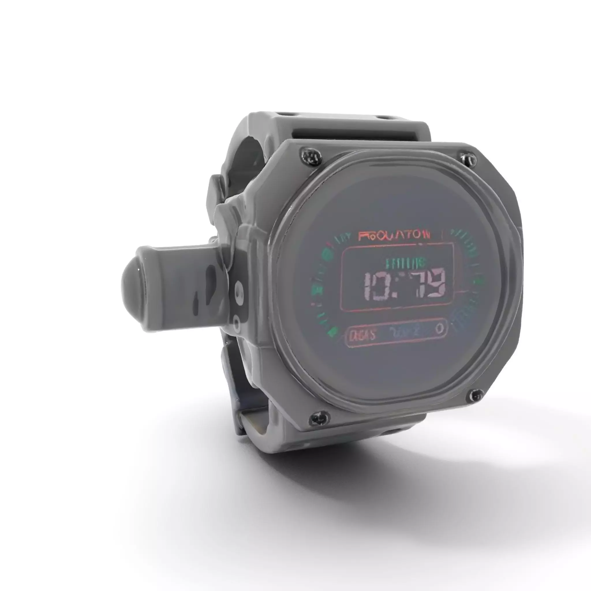 Futuristic Digital Watch Model Pack Low-poly 3D model_0