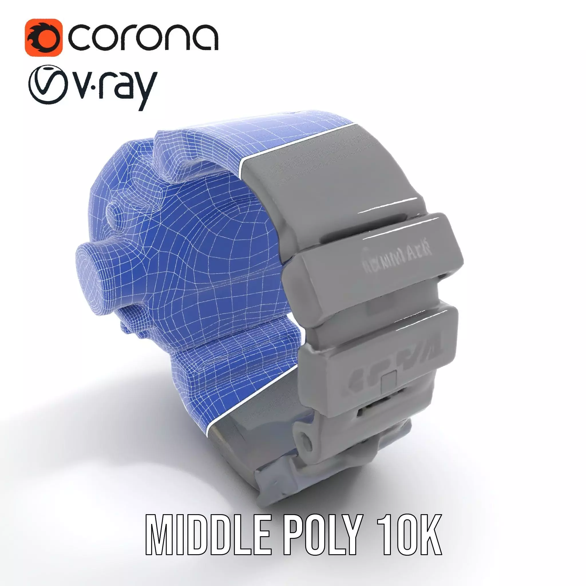 Futuristic Digital Watch Model Pack Low-poly 3D model_24