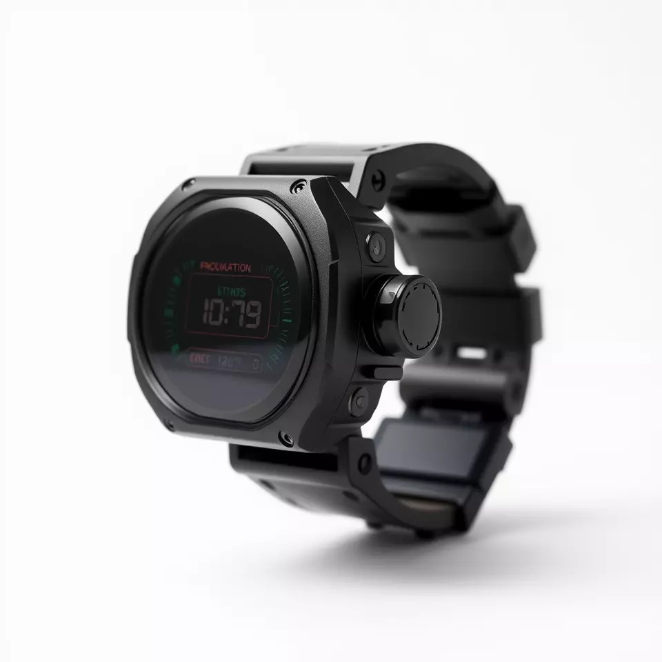 Futuristic Digital Watch Model Pack Low-poly 3D model_2