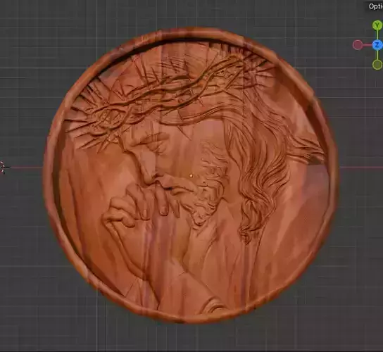 Jesus Praying with Crown of Thorns