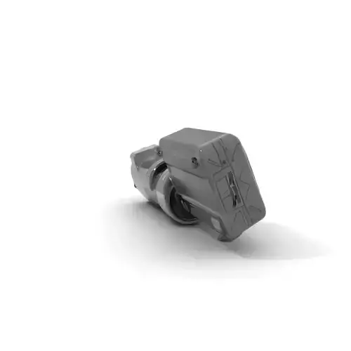 Futuristic Tactical Scope Model Pack Low-poly 3D model