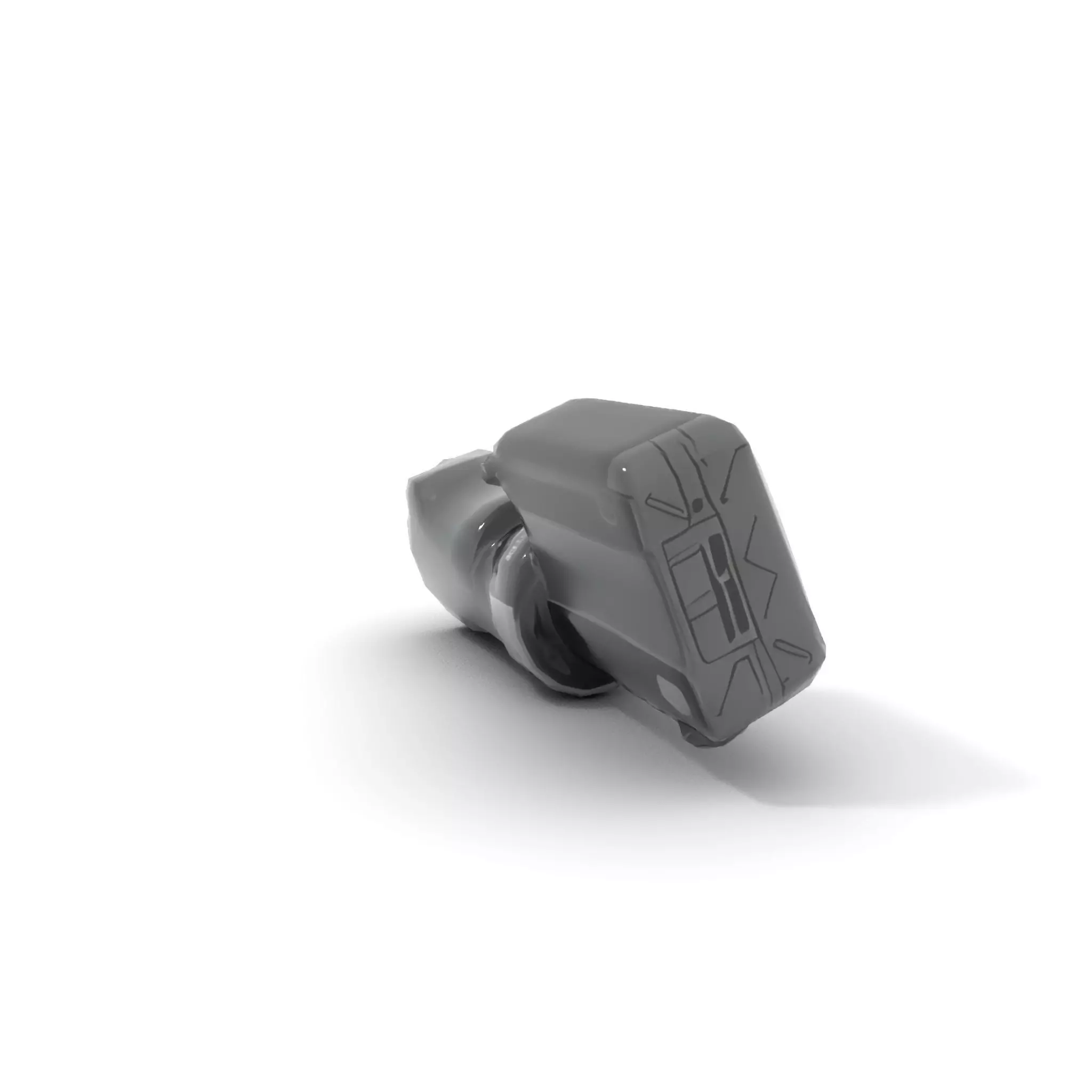 Futuristic Tactical Scope Model Pack Low-poly 3D model_20