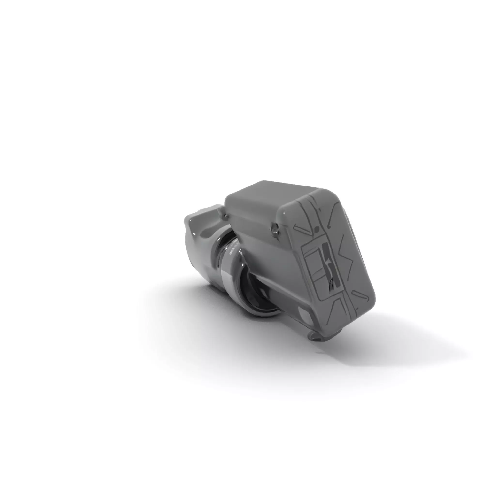 Futuristic Tactical Scope Model Pack Low-poly 3D model_6