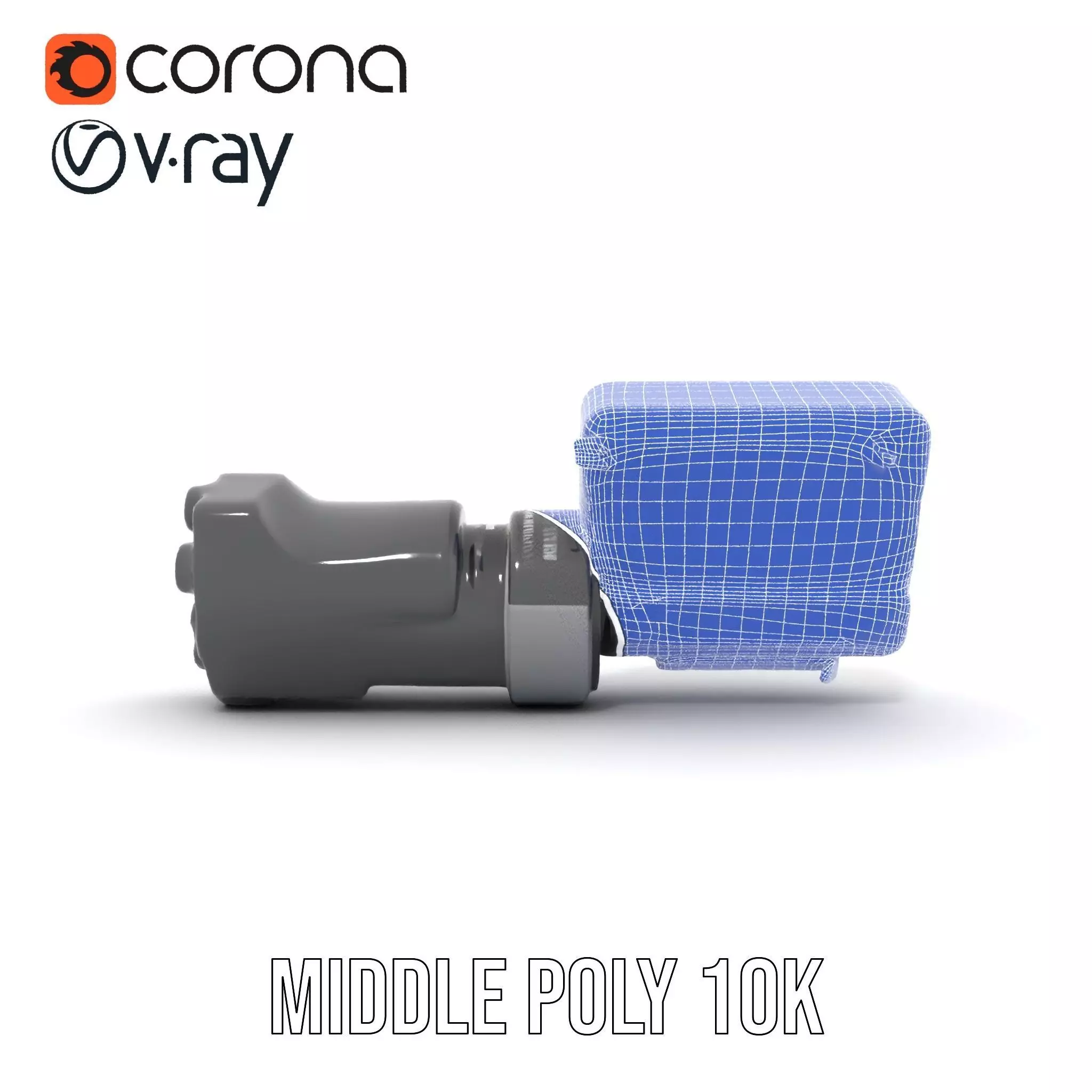 Futuristic Tactical Scope Model Pack Low-poly 3D model_30