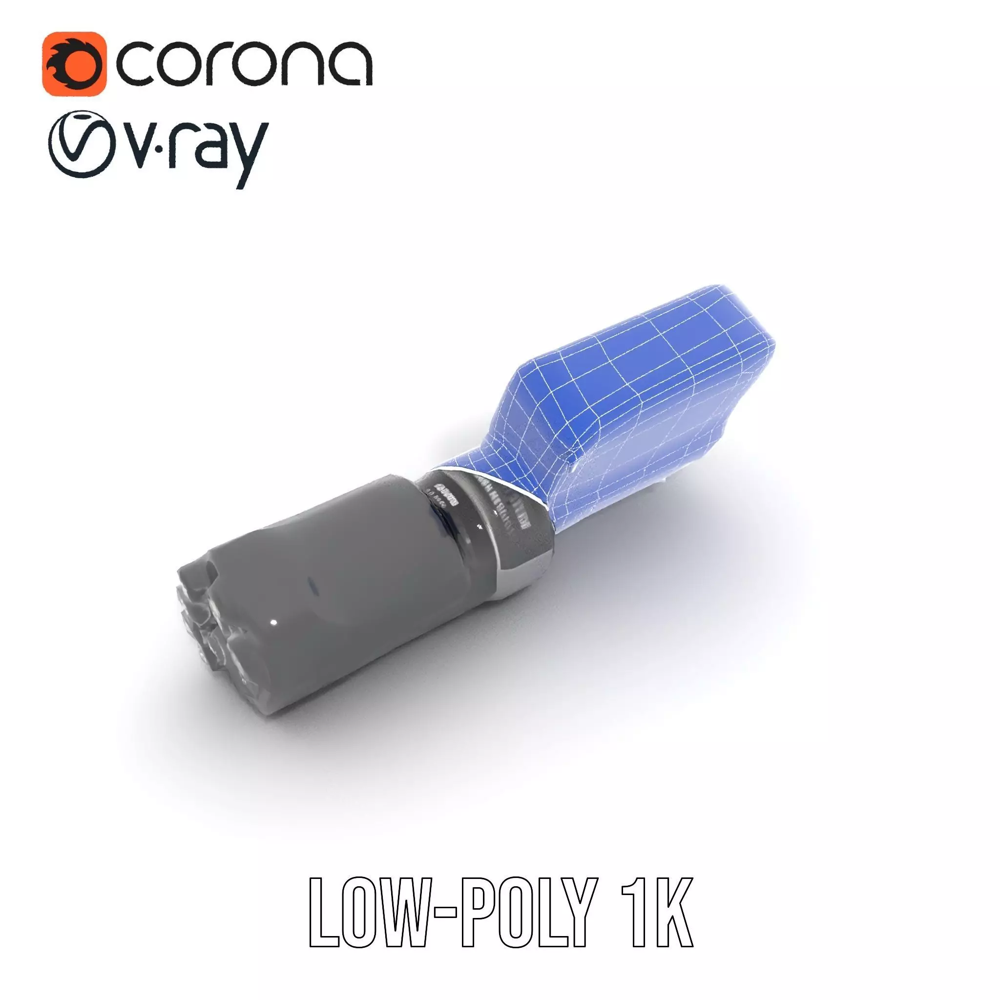 Futuristic Tactical Scope Model Pack Low-poly 3D model_17