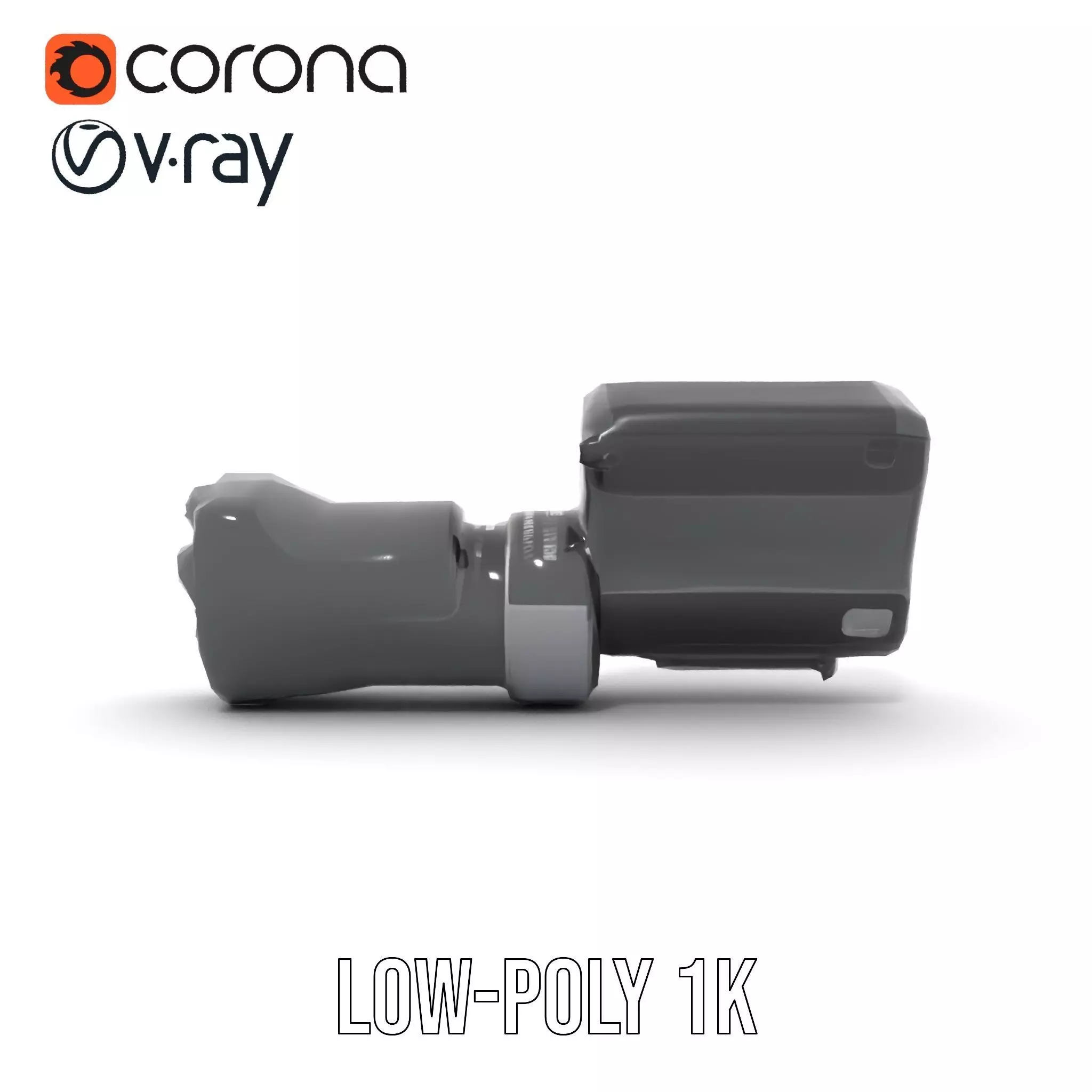 Futuristic Tactical Scope Model Pack Low-poly 3D model_26