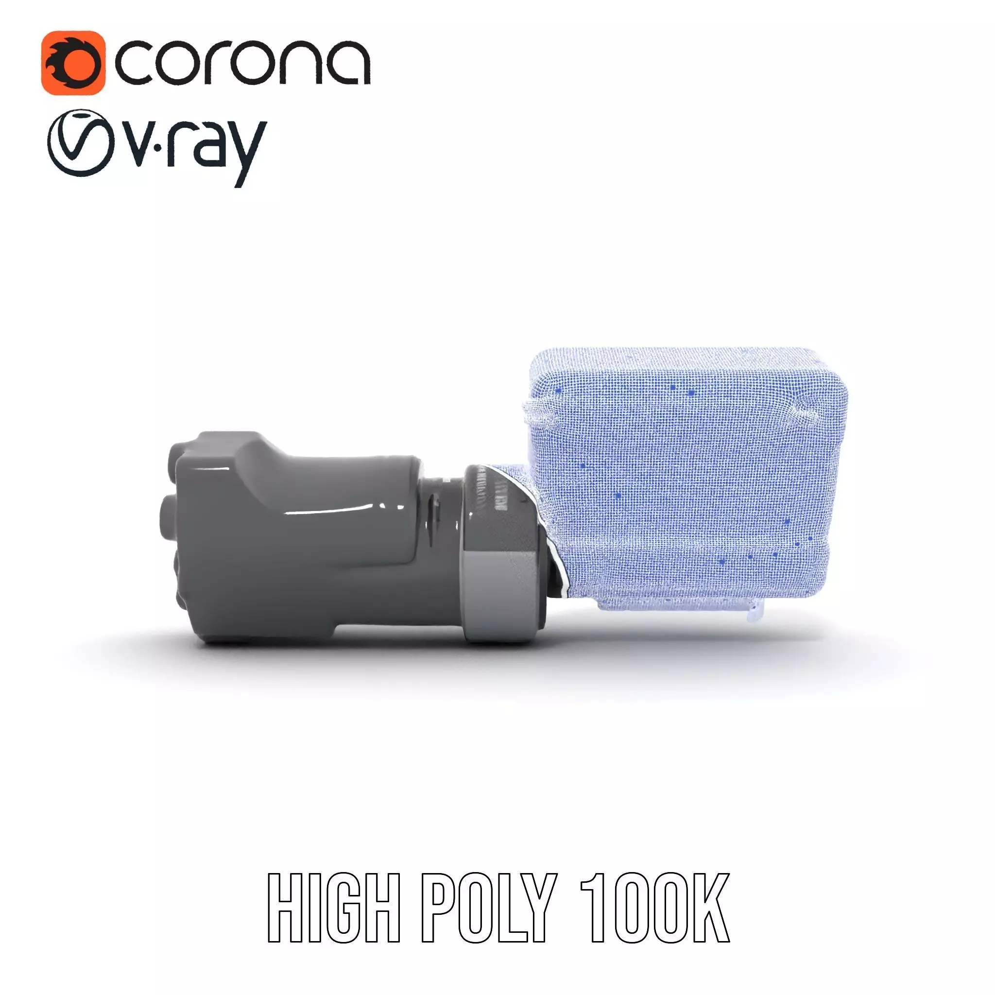 Futuristic Tactical Scope Model Pack Low-poly 3D model_34