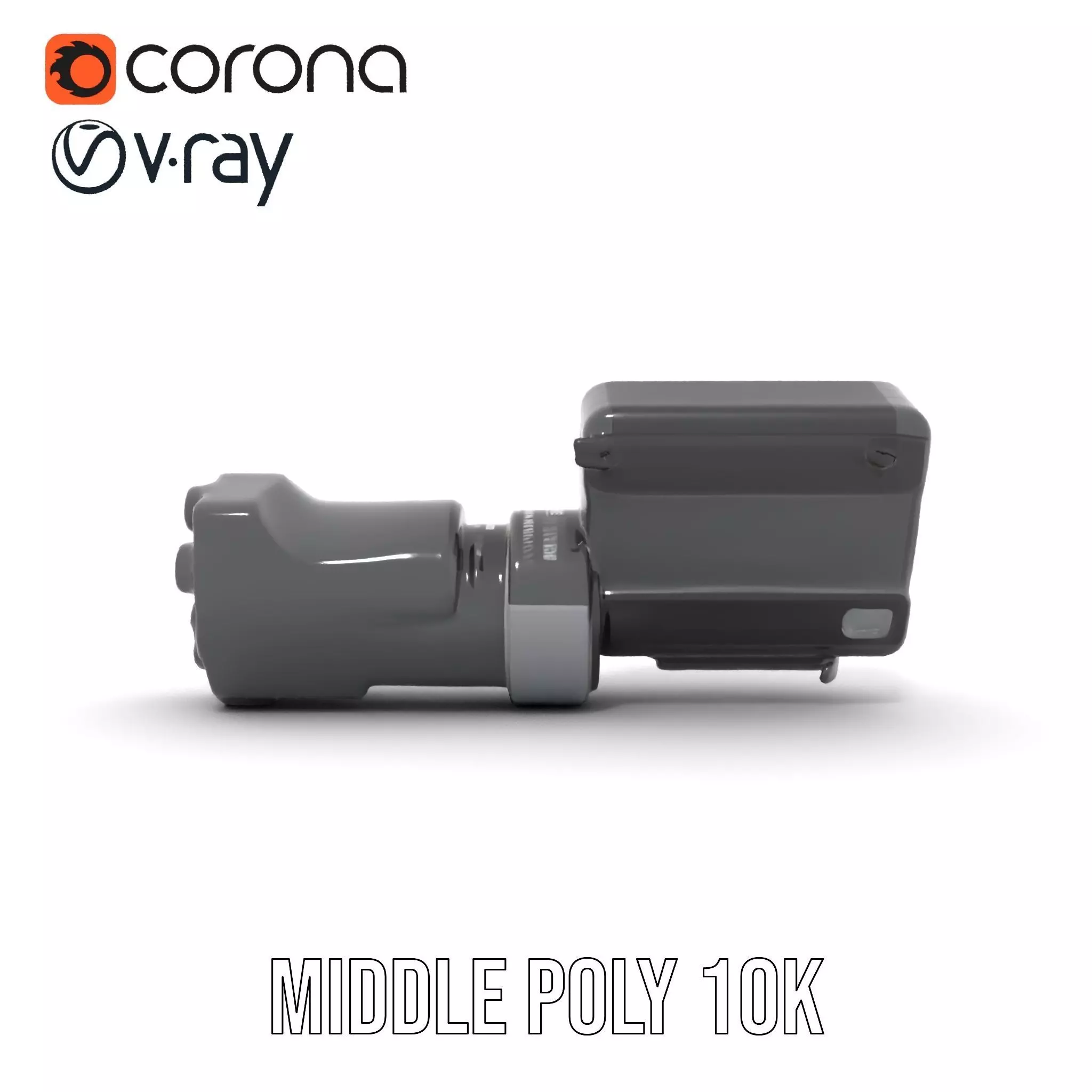 Futuristic Tactical Scope Model Pack Low-poly 3D model_14