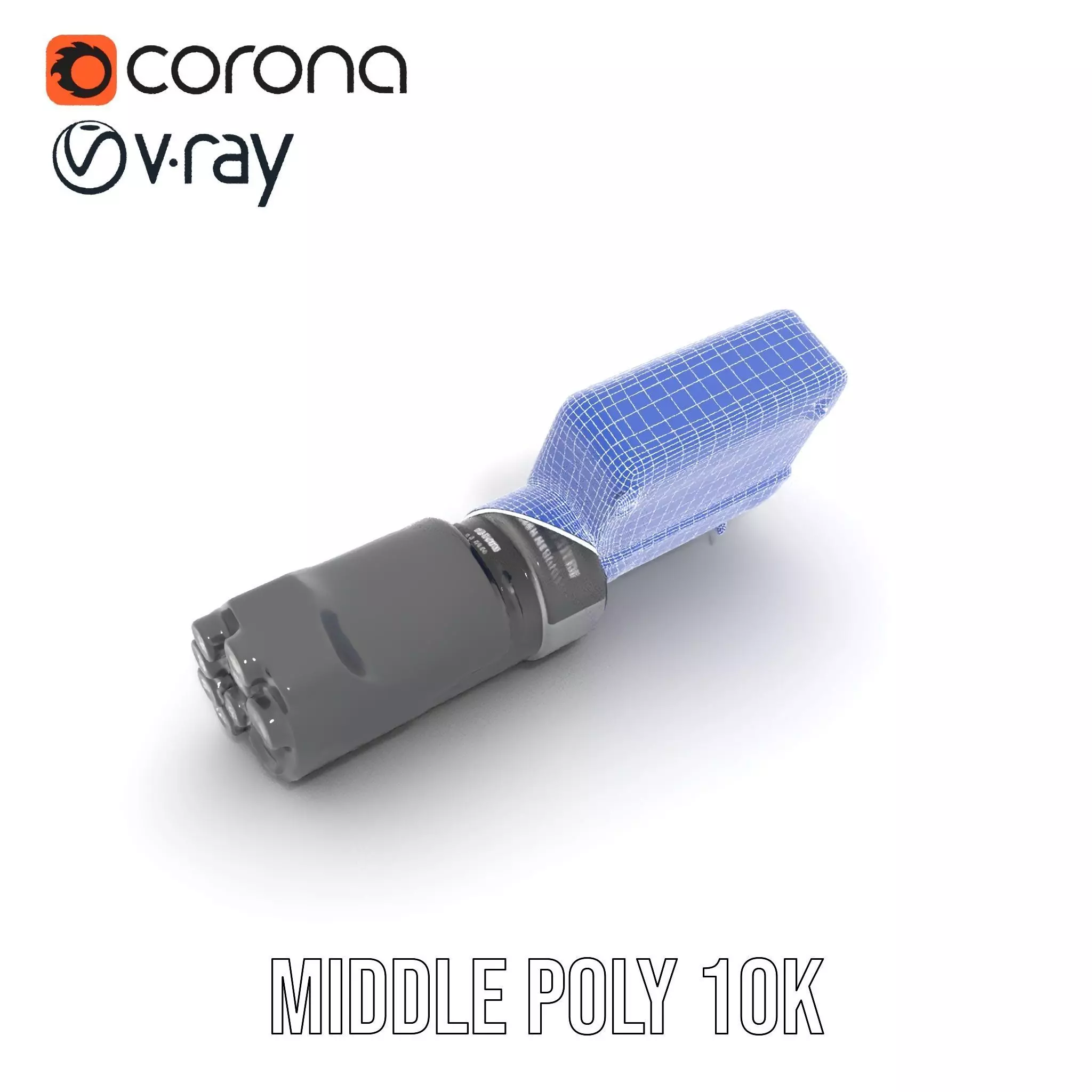 Futuristic Tactical Scope Model Pack Low-poly 3D model_22