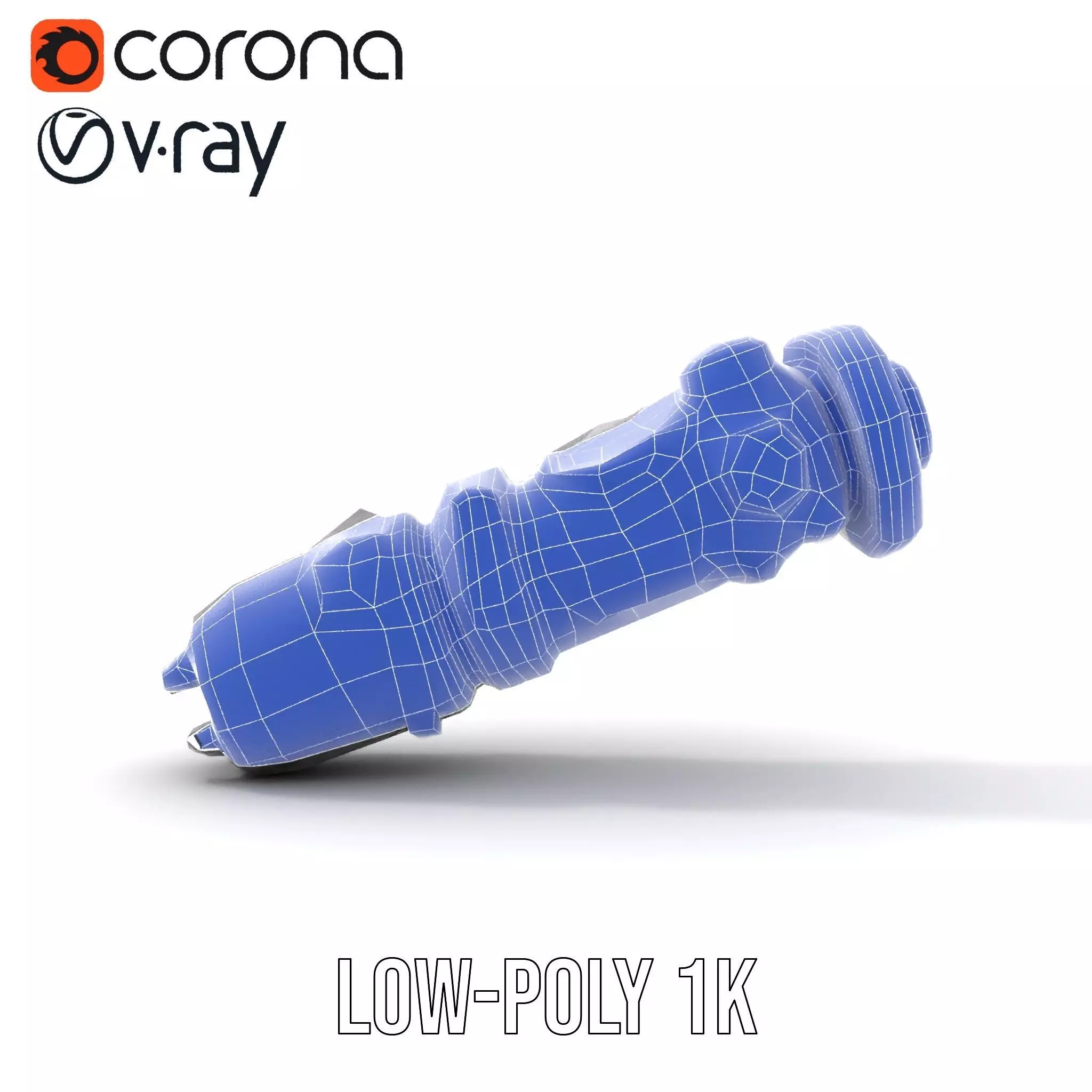 Futuristic Gadget Model Pack with Digital Interface Low-poly 3D model_25