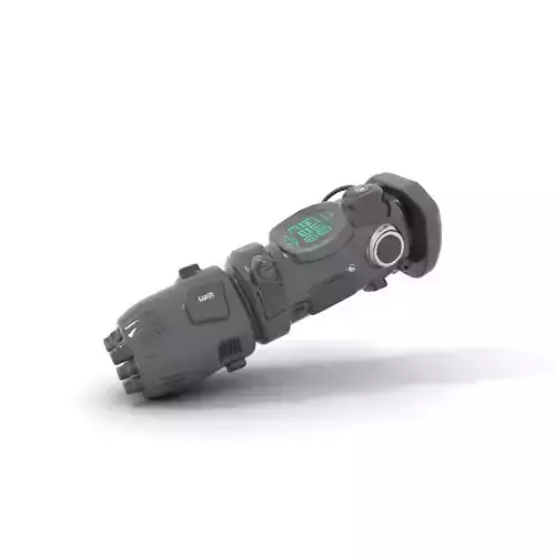 Futuristic Gadget Model Pack with Digital Interface Low-poly 3D model