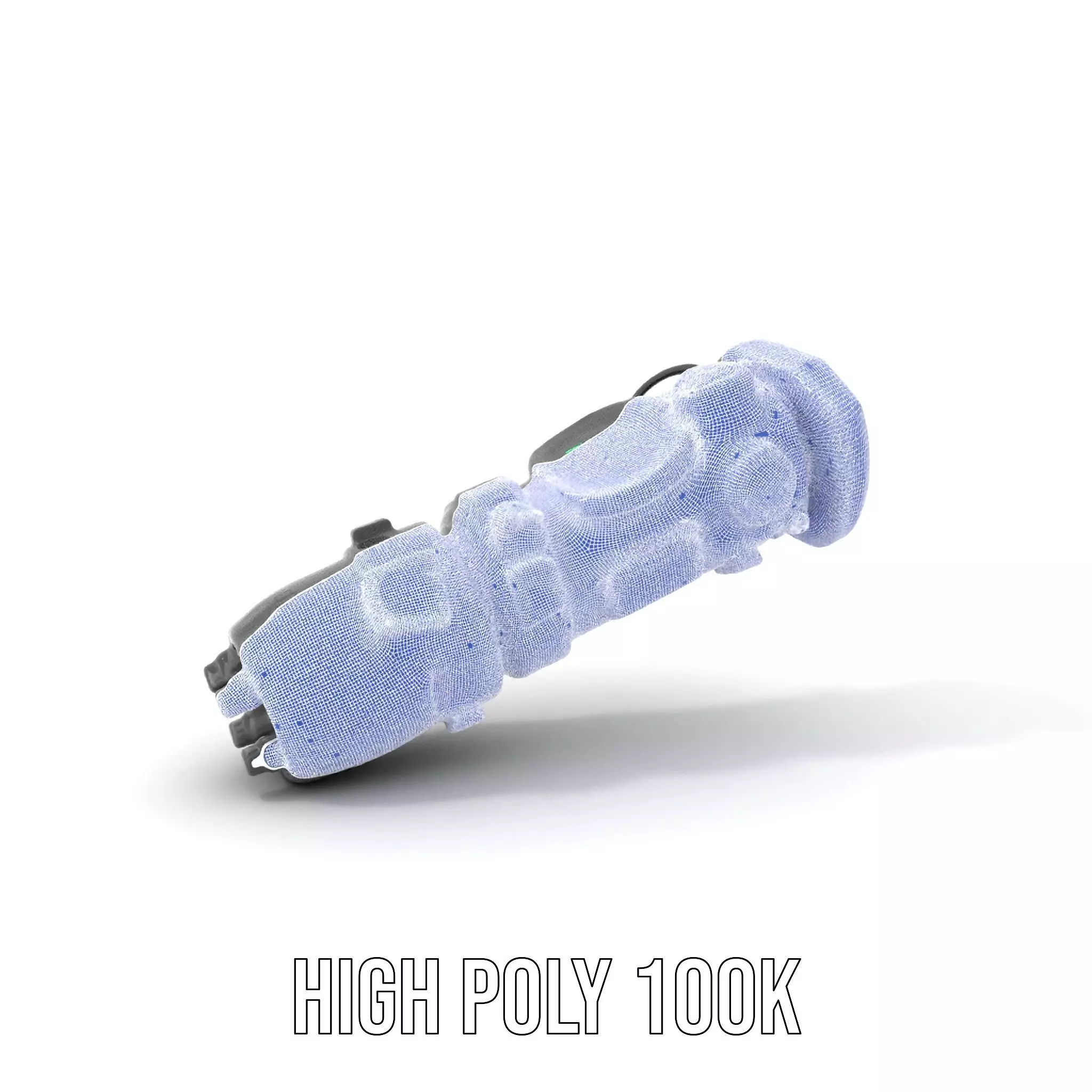 Futuristic Gadget Model Pack with Digital Interface Low-poly 3D model_4