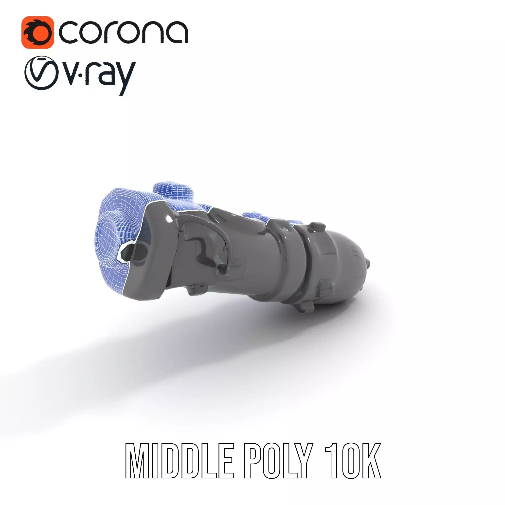 Futuristic Gadget Model Pack with Digital Interface Low-poly 3D model_24