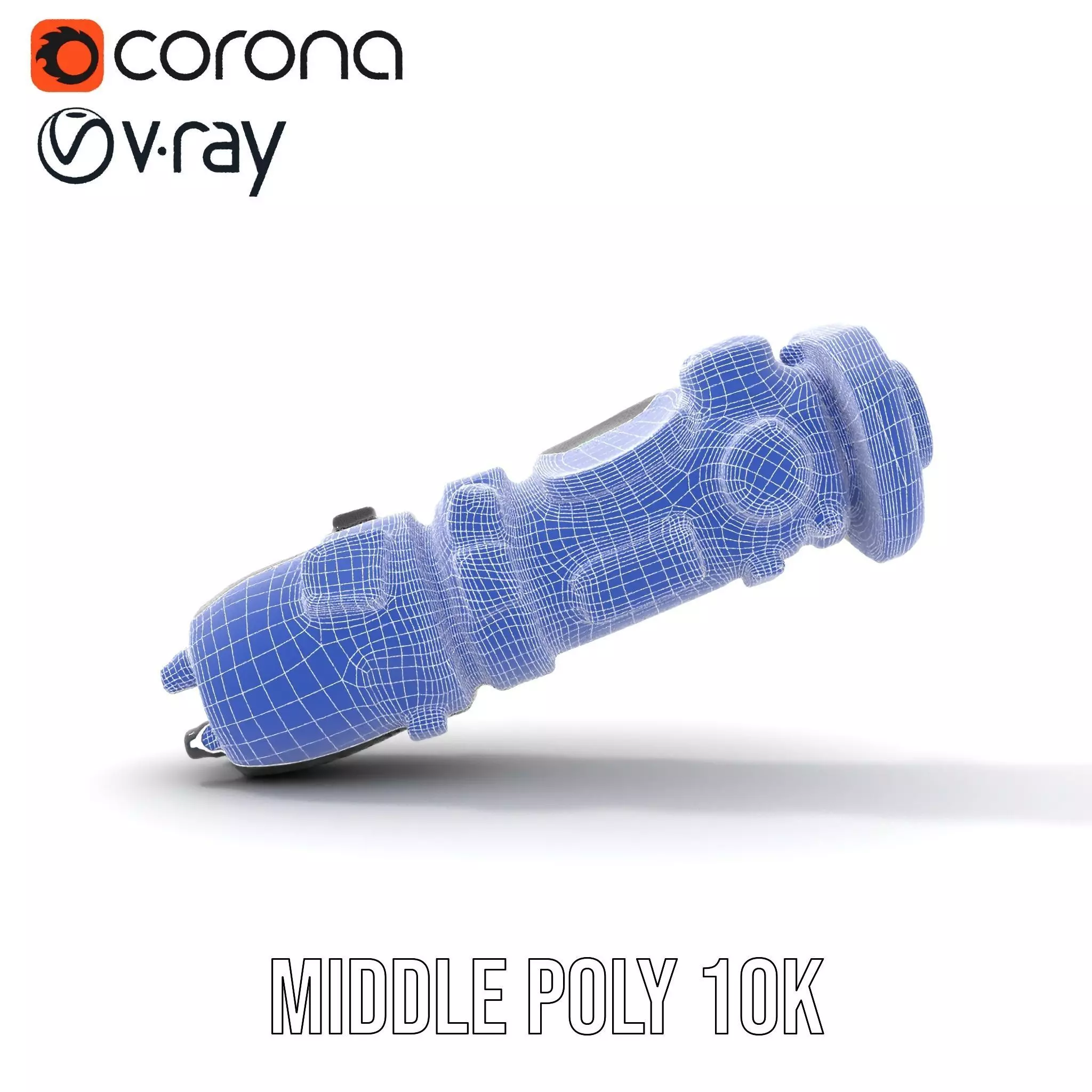 Futuristic Gadget Model Pack with Digital Interface Low-poly 3D model_27