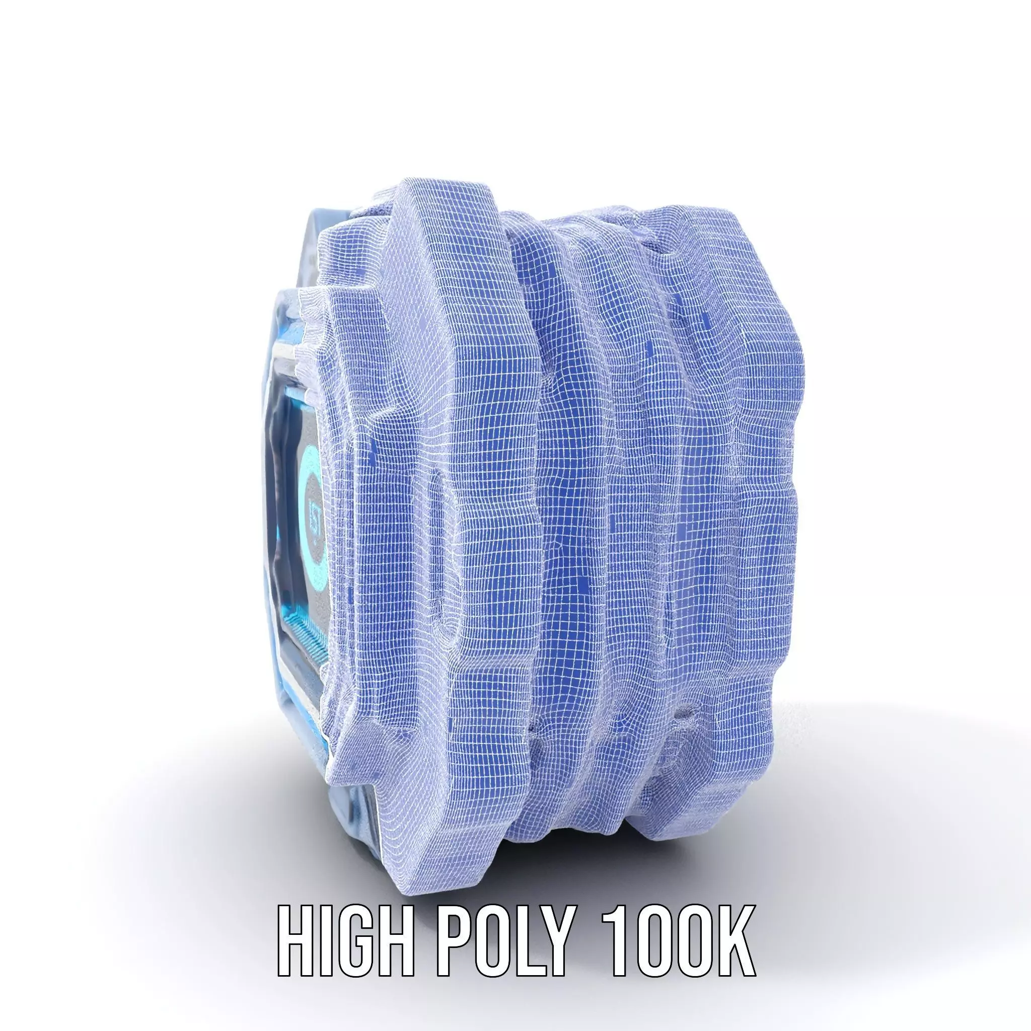 Futuristic Energy Core model pack with glowing accents Low-poly 3D model_4