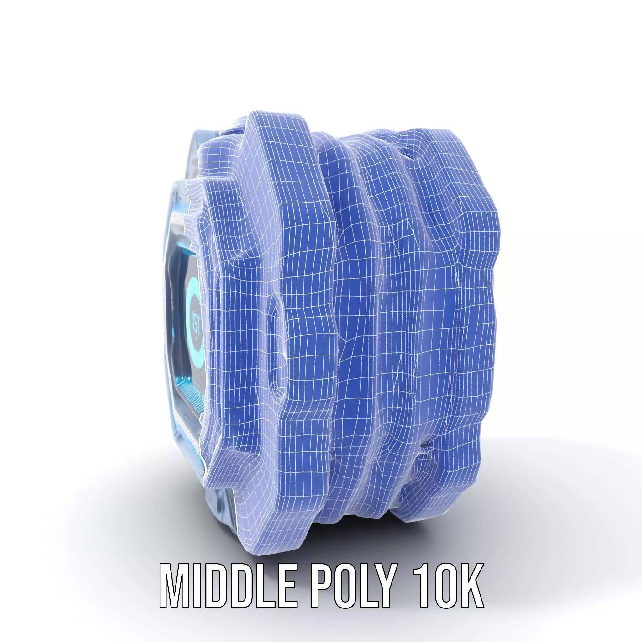 Futuristic Energy Core model pack with glowing accents Low-poly 3D model_15